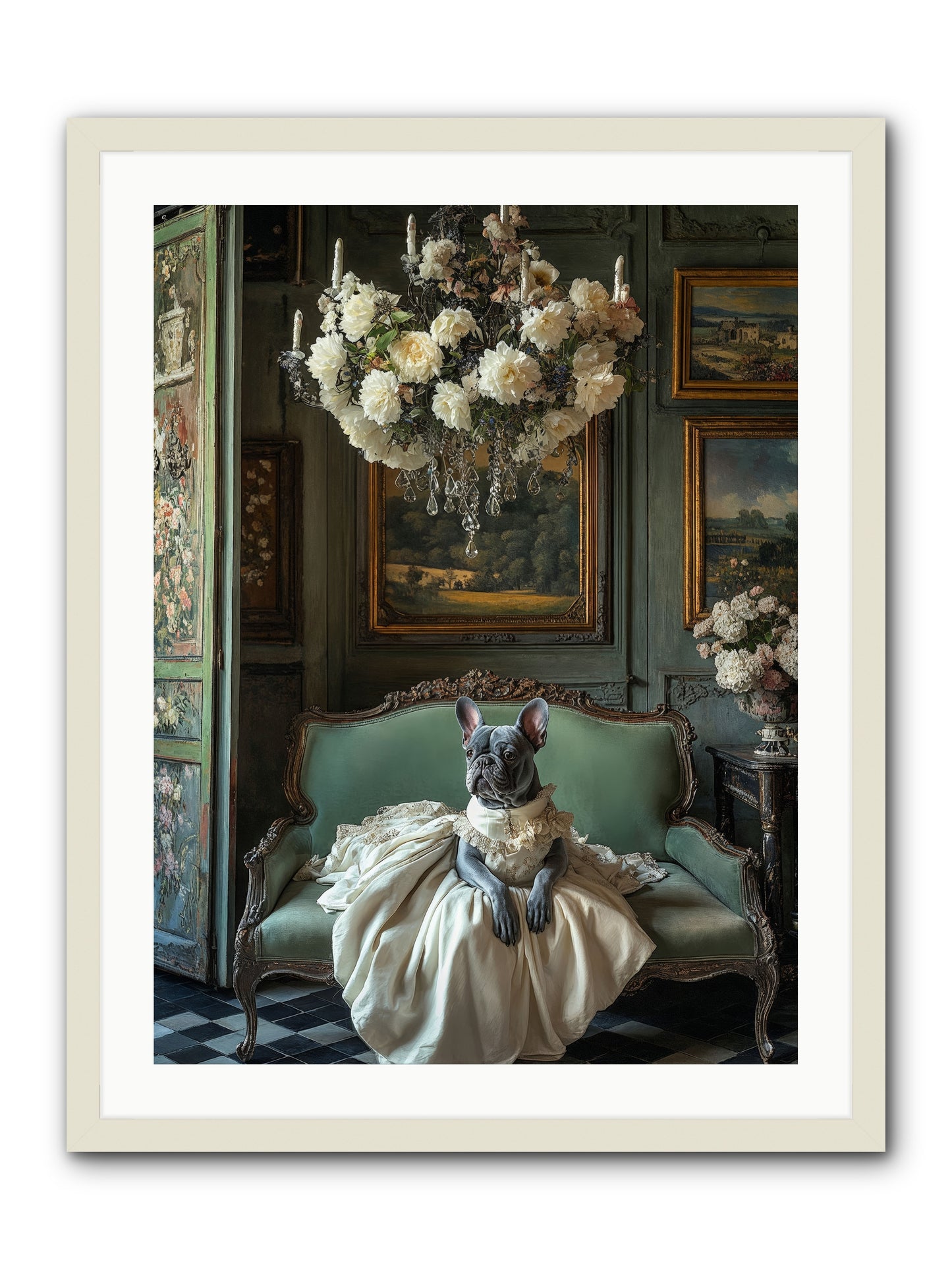 Collecting Cloud GardensRez -- Framed Print - White 24x32