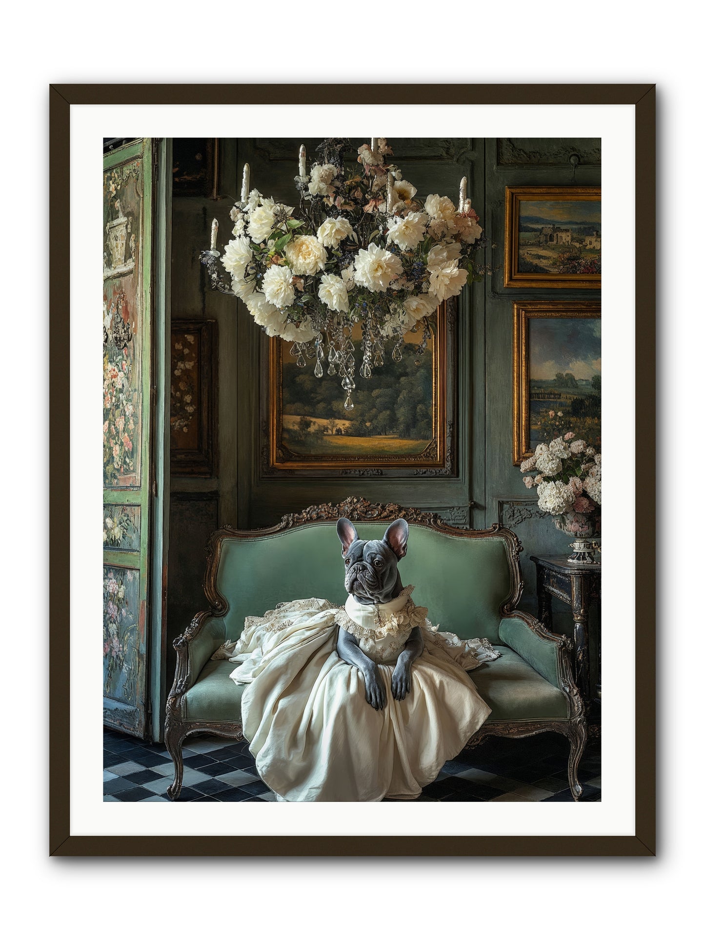 Collecting Cloud GardensRez -- Framed Print - Black 30x40