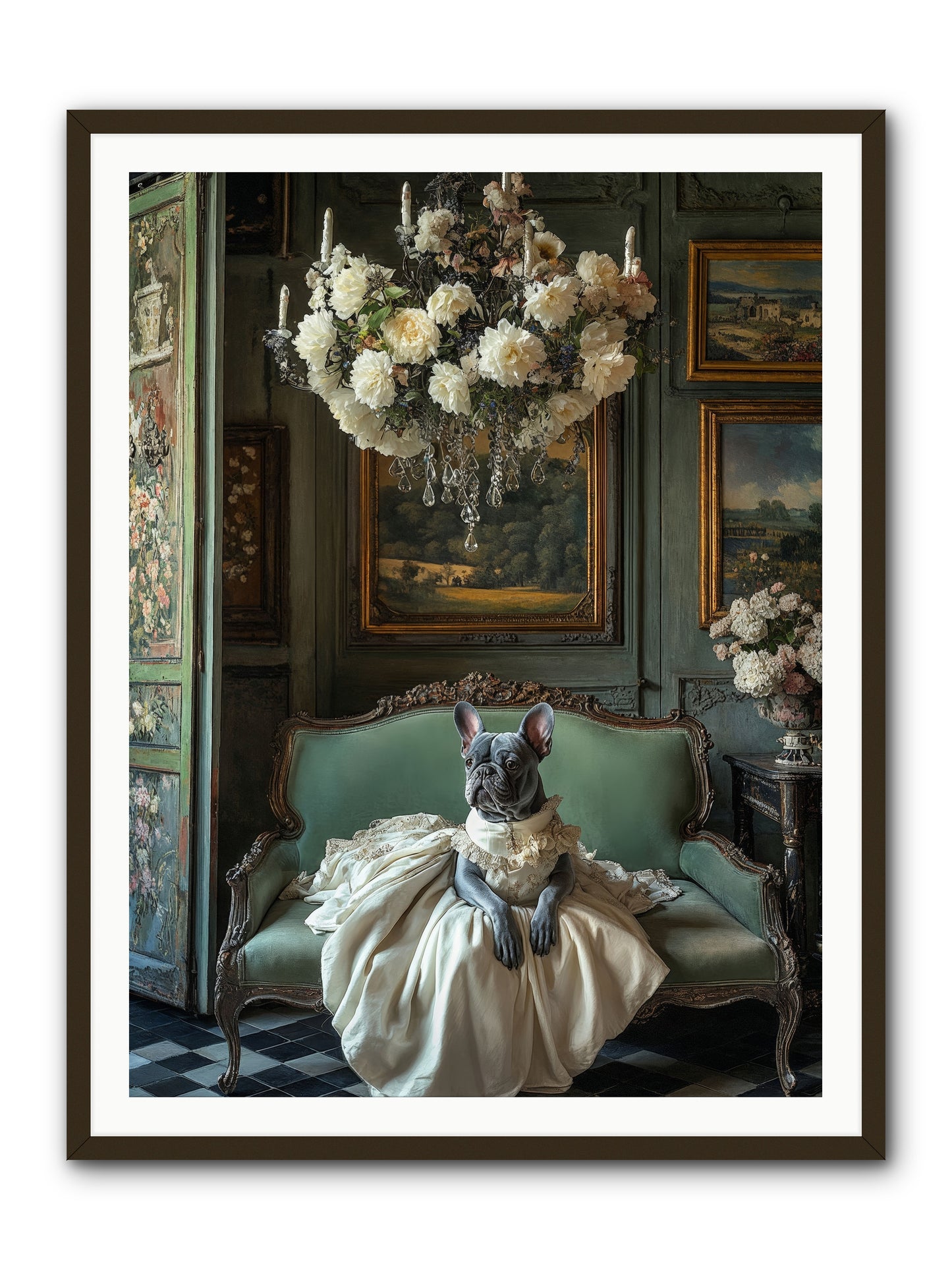 Collecting Cloud GardensRez -- Framed Print - Black 36x48