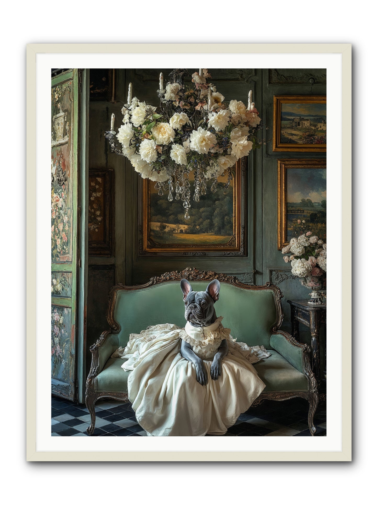 Collecting Cloud GardensRez -- Framed Print - White 36x48