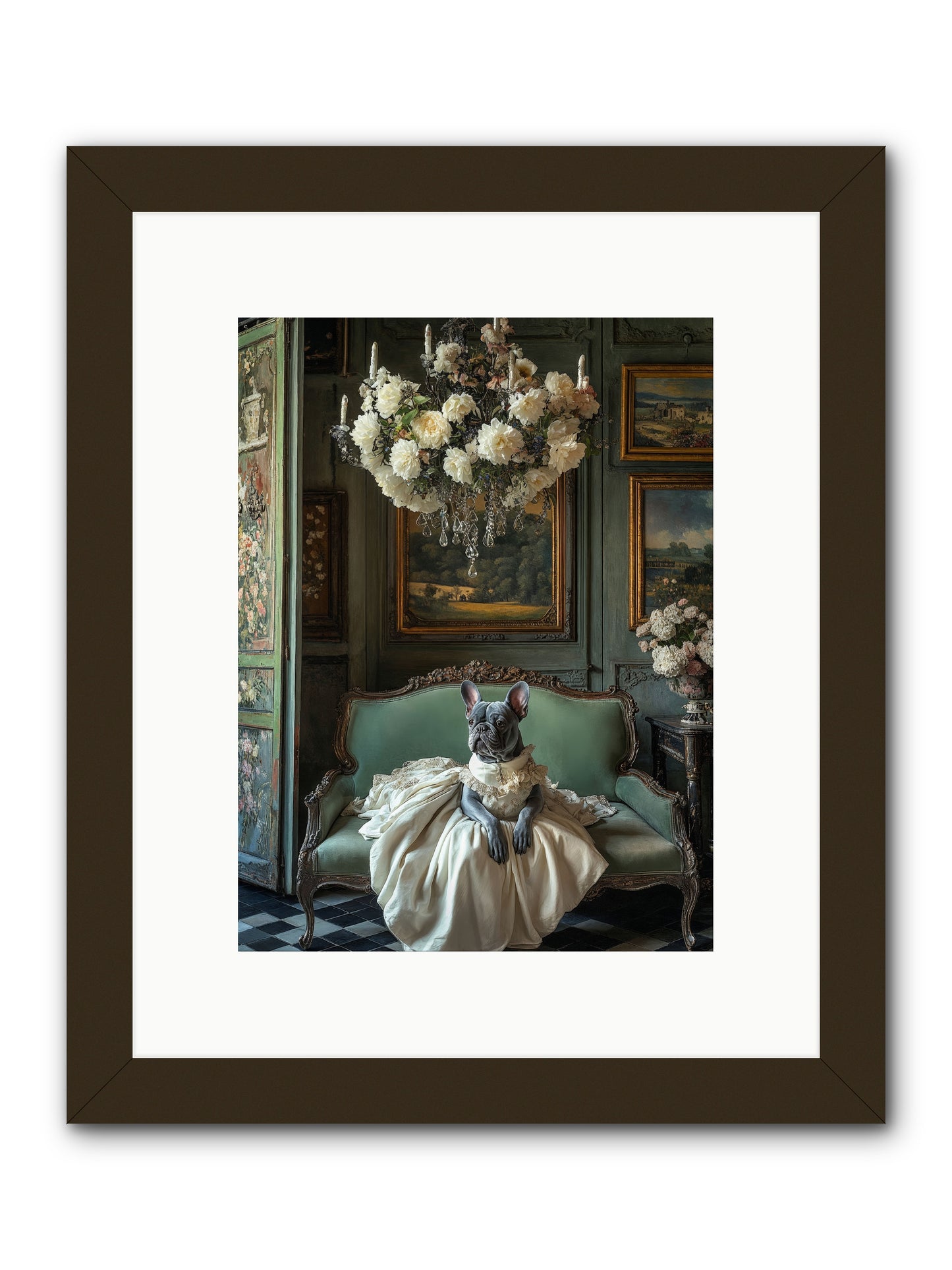 Collecting Cloud GardensRez -- Framed Print - Black 9x12