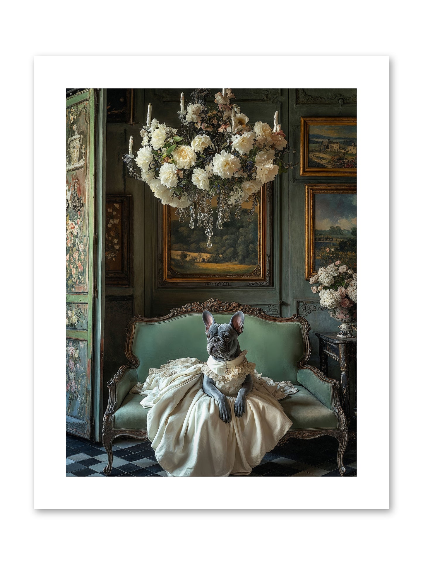 Collecting Cloud GardensRez -- Loose Canvas Print 9x12