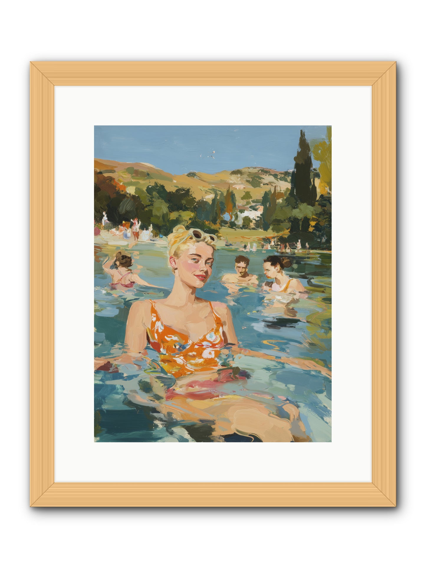 Collective Joy -- Framed Print - Natural 12x16