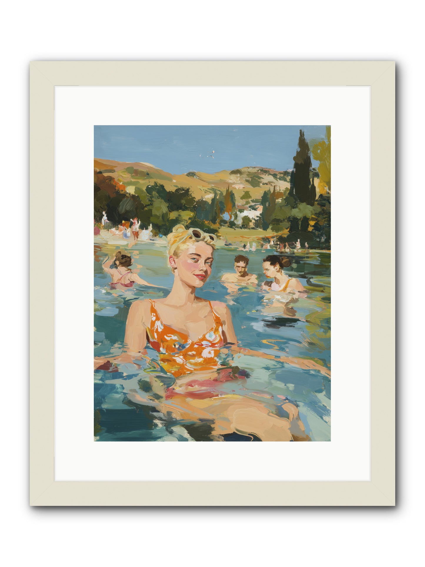 Collective Joy -- Framed Print - White 12x16