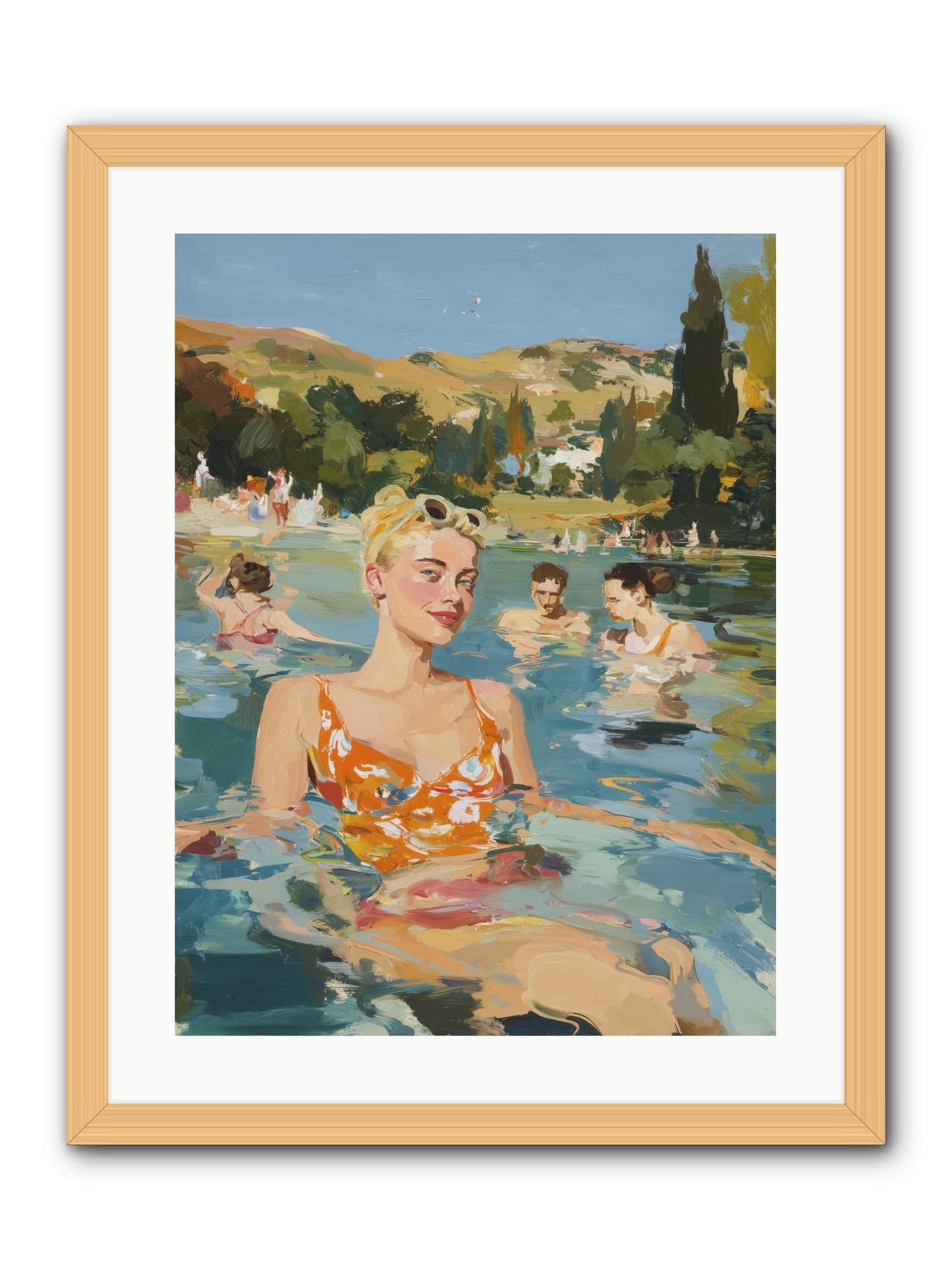 Collective Joy -- Framed Print - Natural 18x24