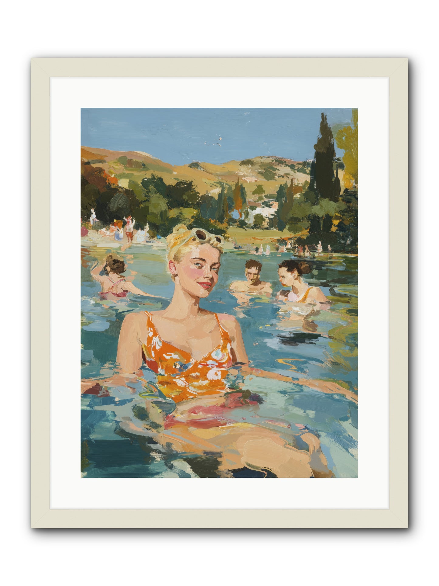 Collective Joy -- Framed Print - White 18x24