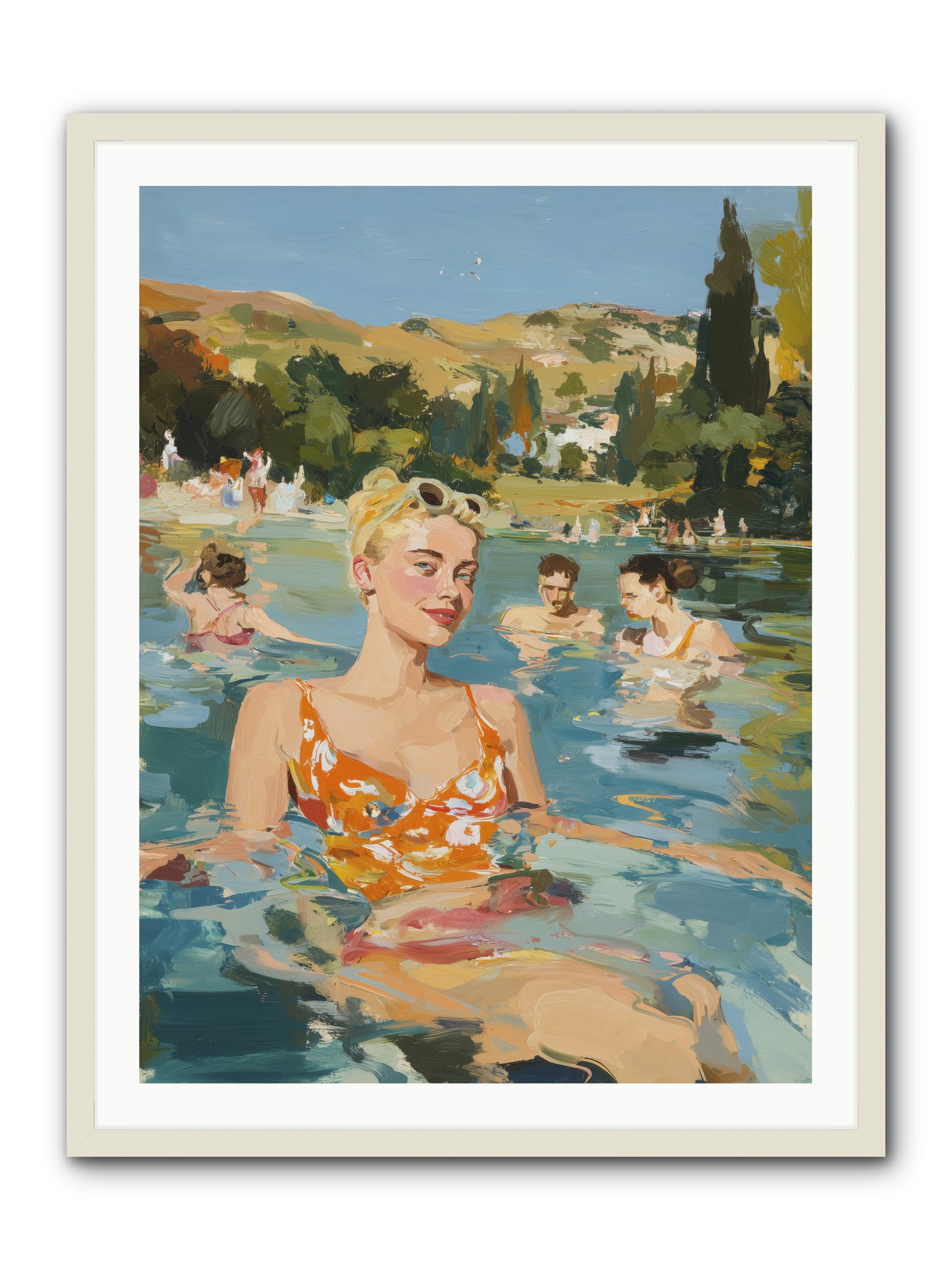 Collective Joy -- Framed Print - White 30x40