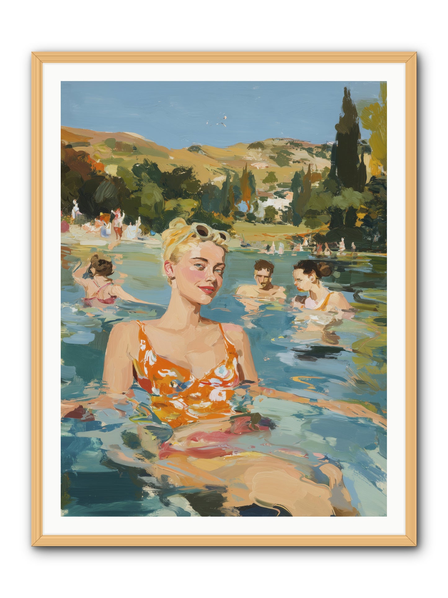 Collective Joy -- Framed Print - Natural 36x48