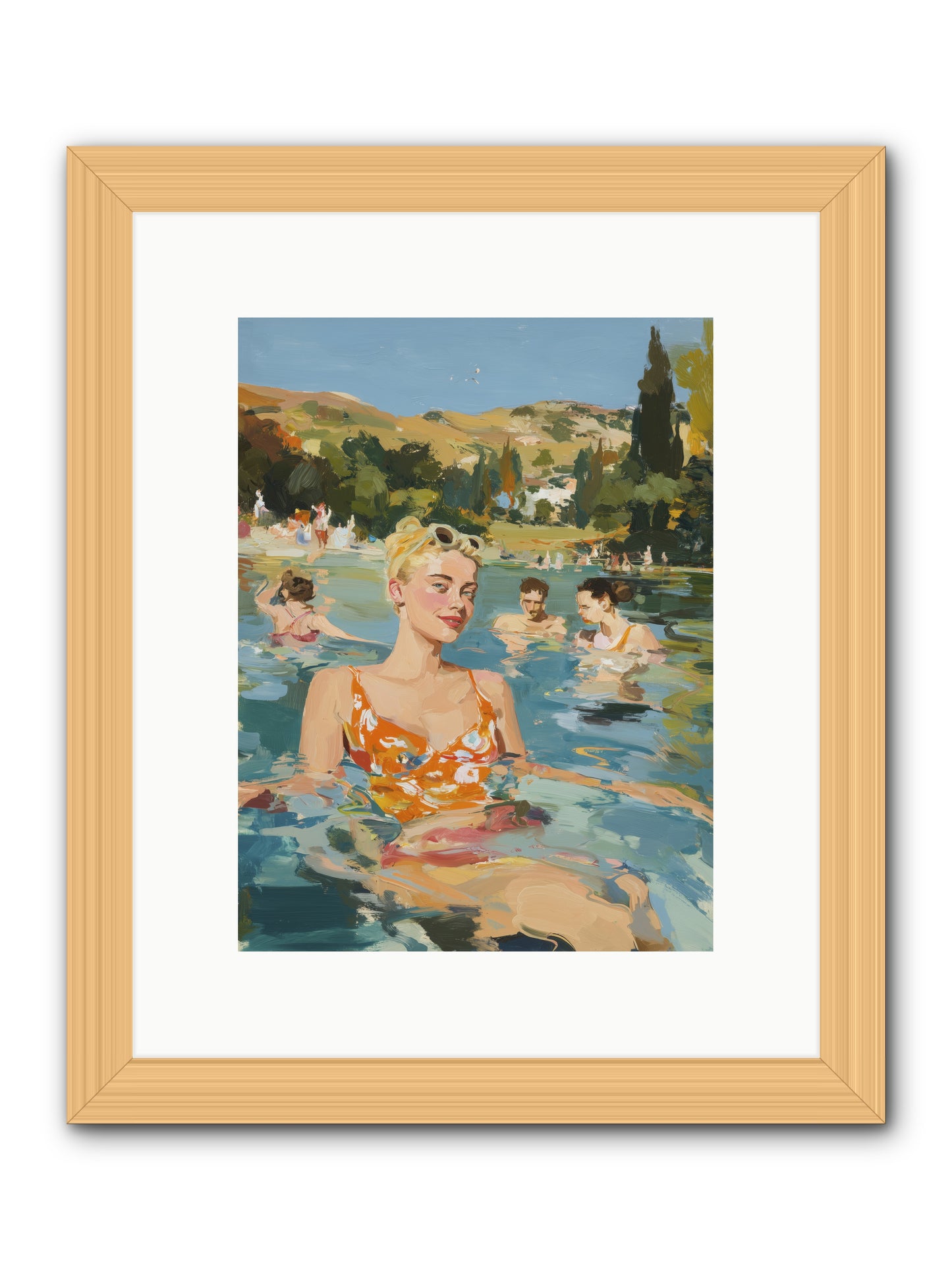 Collective Joy -- Framed Print - Natural 9x12