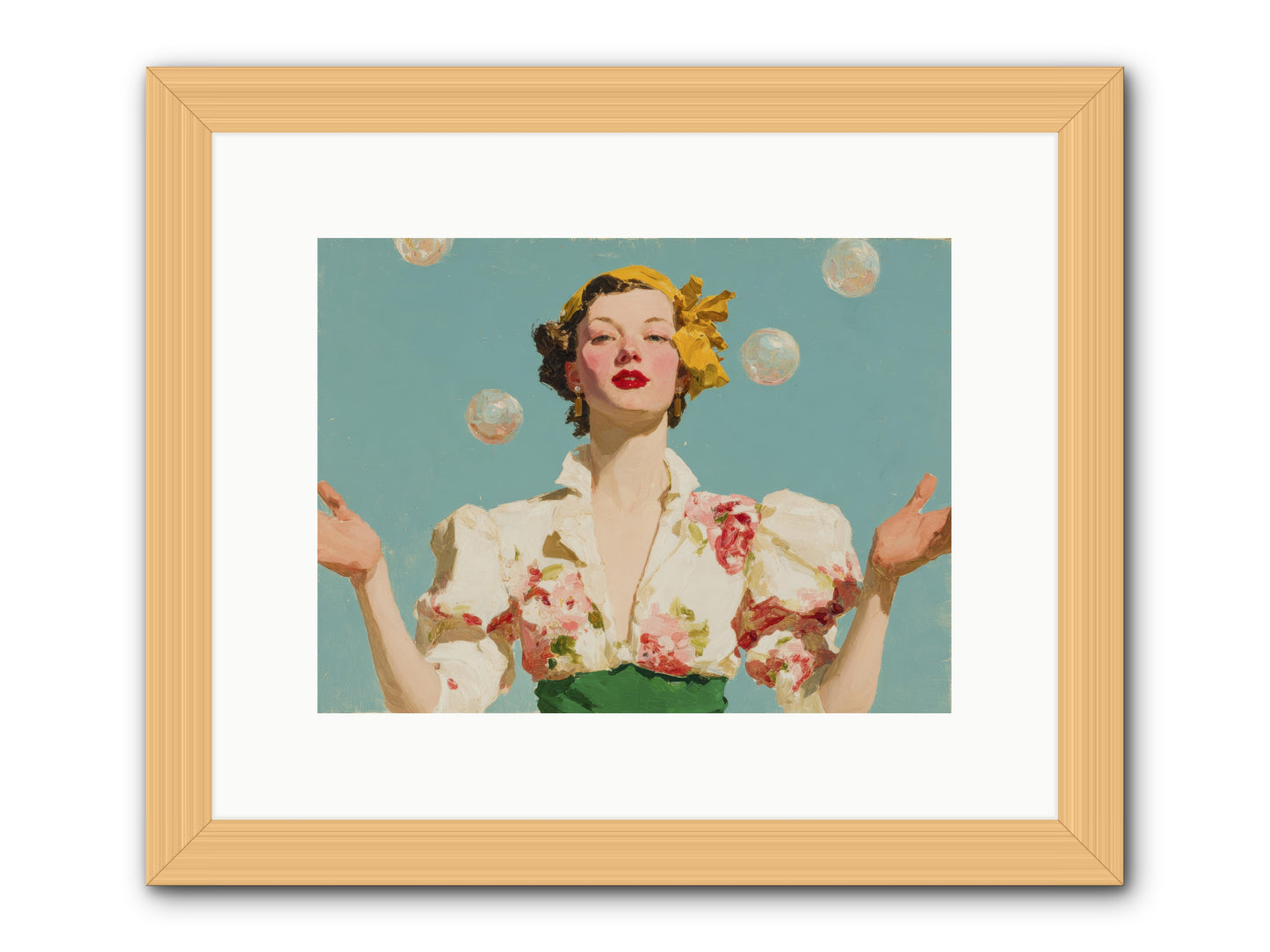 Collector of Precious Moments -- Framed Print - Natural 12x9
