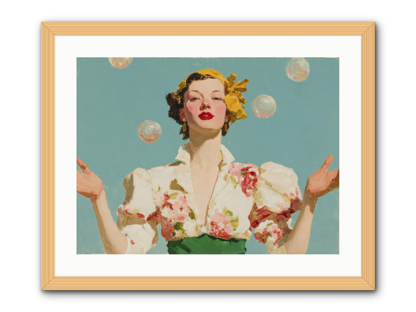 Collector of Precious Moments -- Framed Print - Natural 24x18
