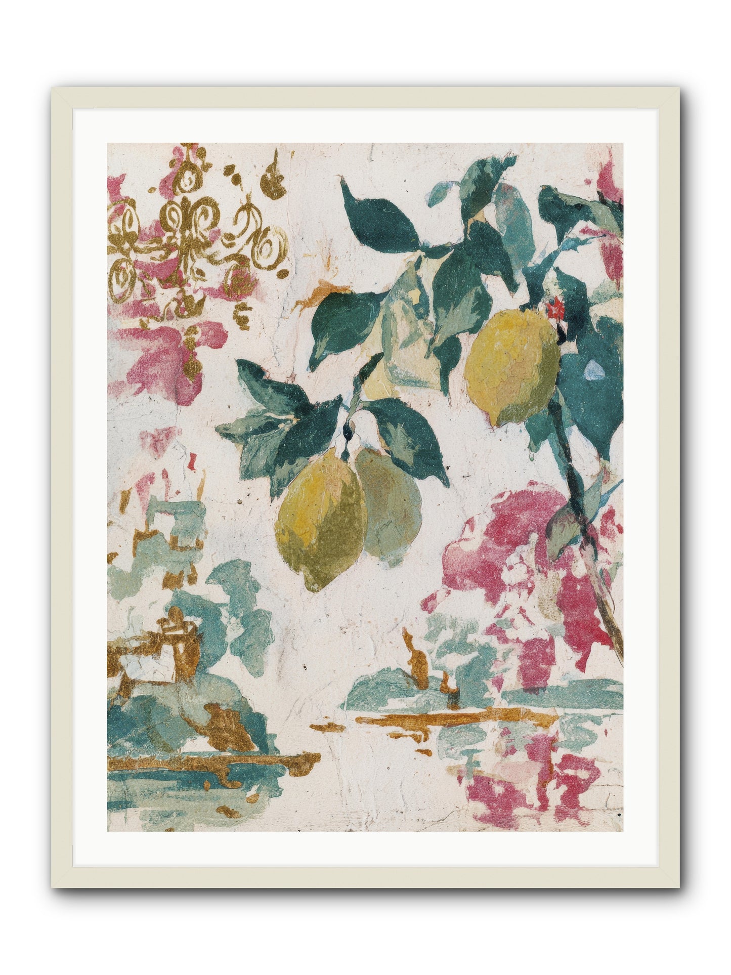 Colonel Fig’s Secret Picnic -- Framed Print - White 30x40