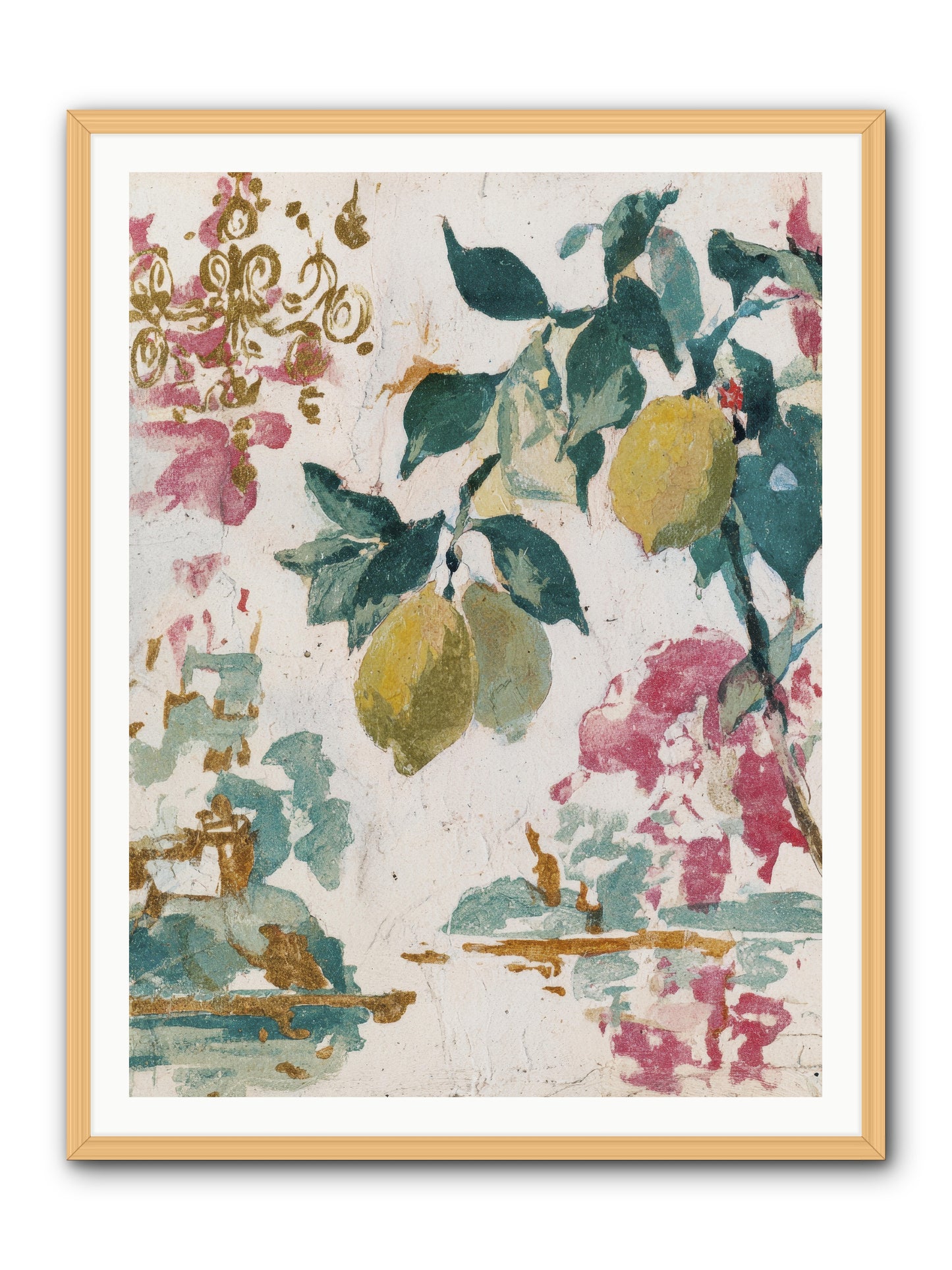 Colonel Fig’s Secret Picnic -- Framed Print - Natural 36x48