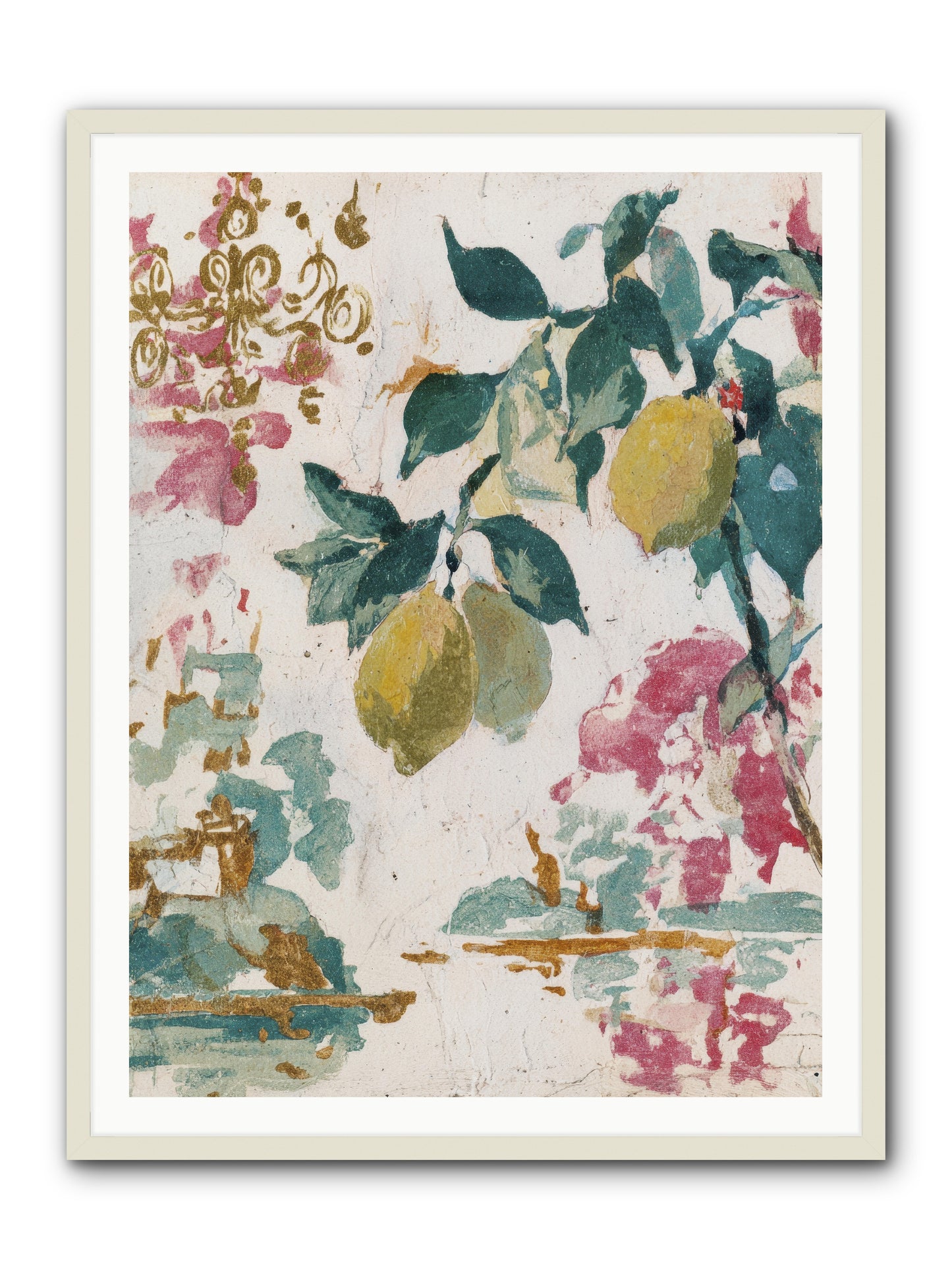 Colonel Fig’s Secret Picnic -- Framed Print - White 36x48