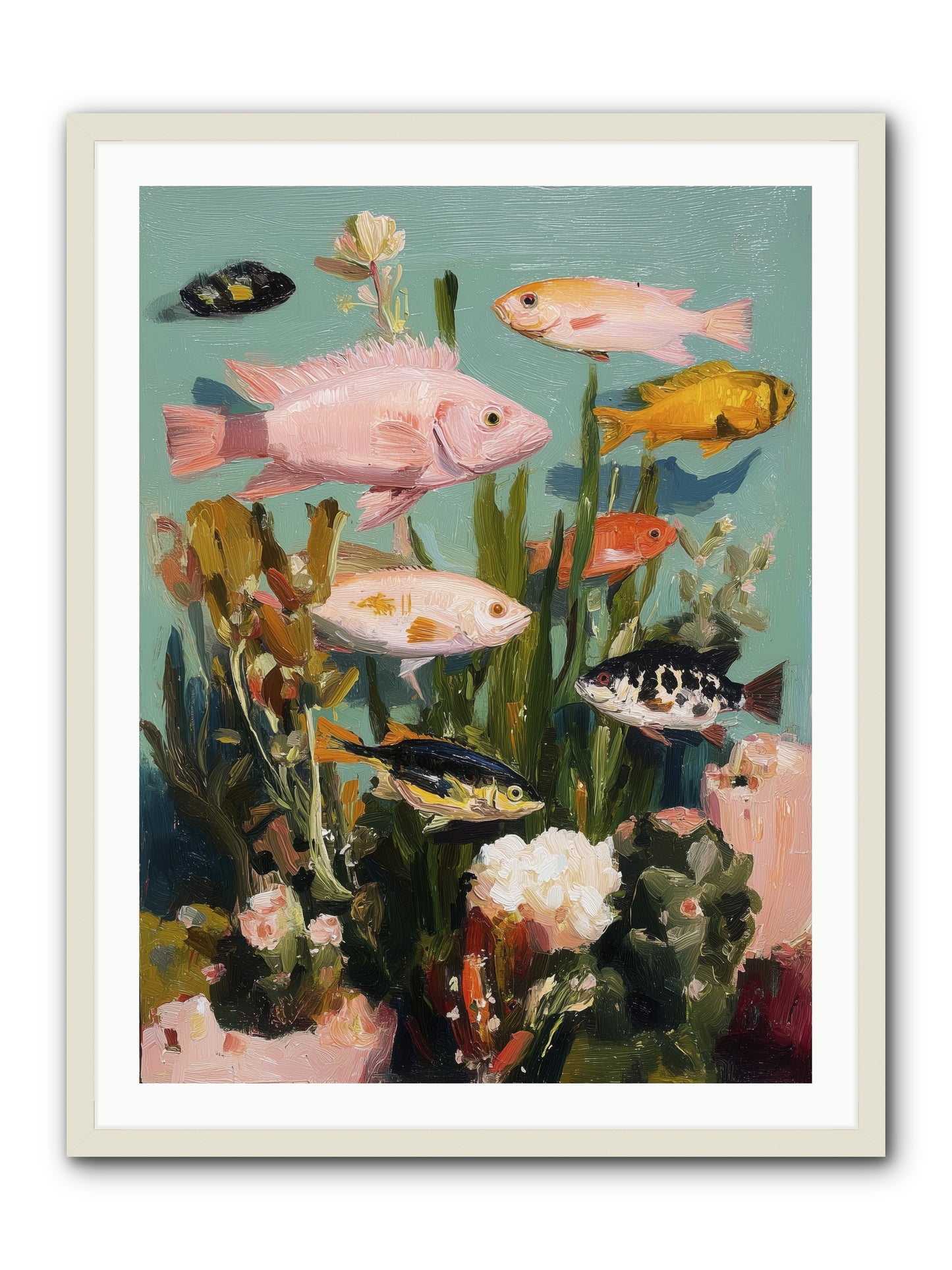 Color Revolution -- Framed Print - White 30x40