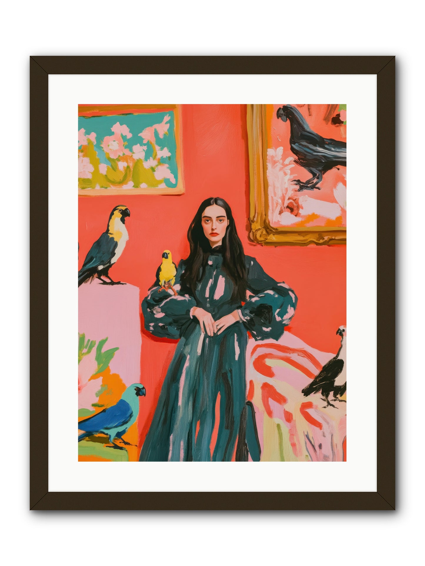 Companions Of The Mind -- Framed Print - Black 18x24