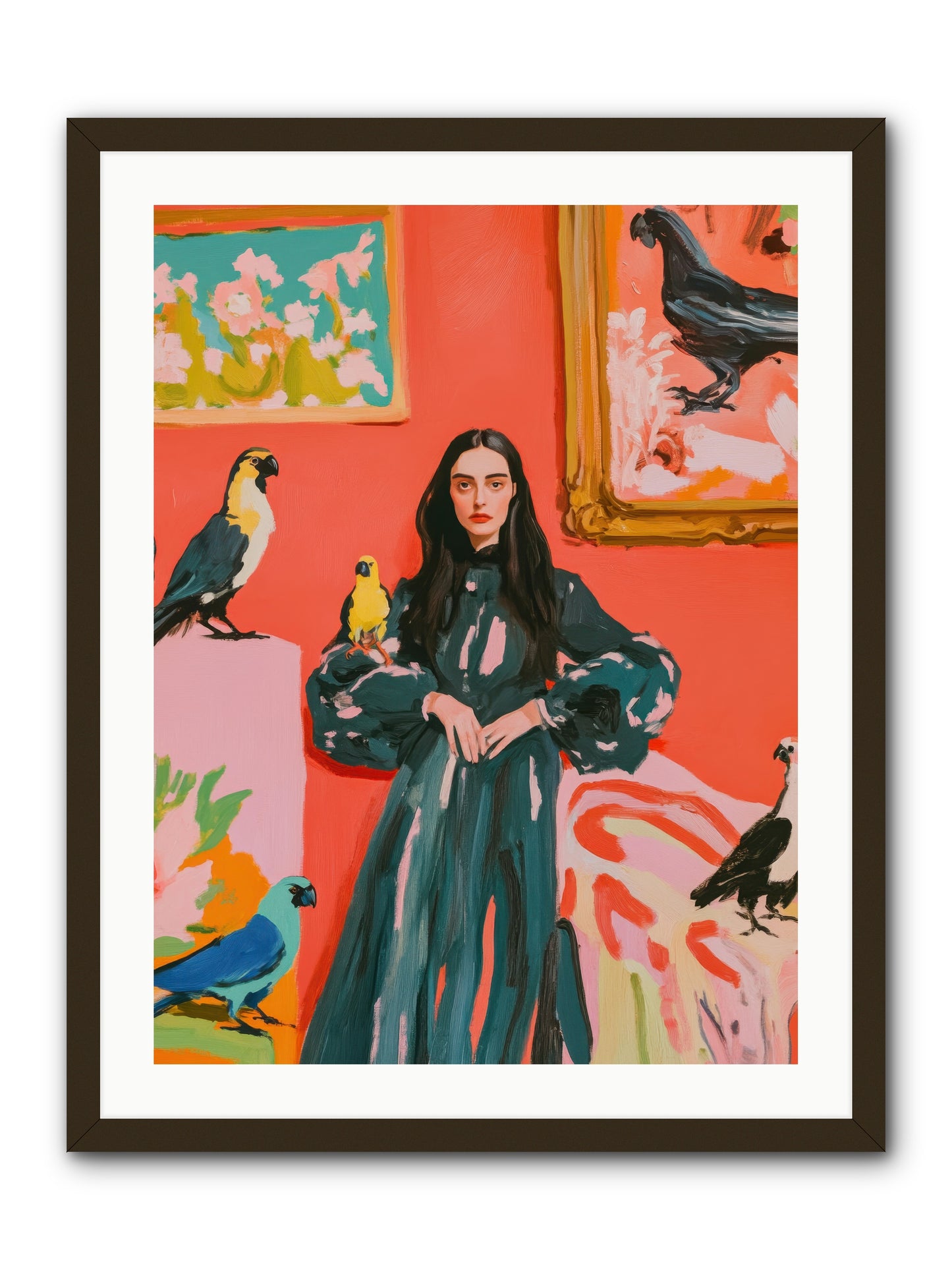 Companions Of The Mind -- Framed Print - Black 24x32