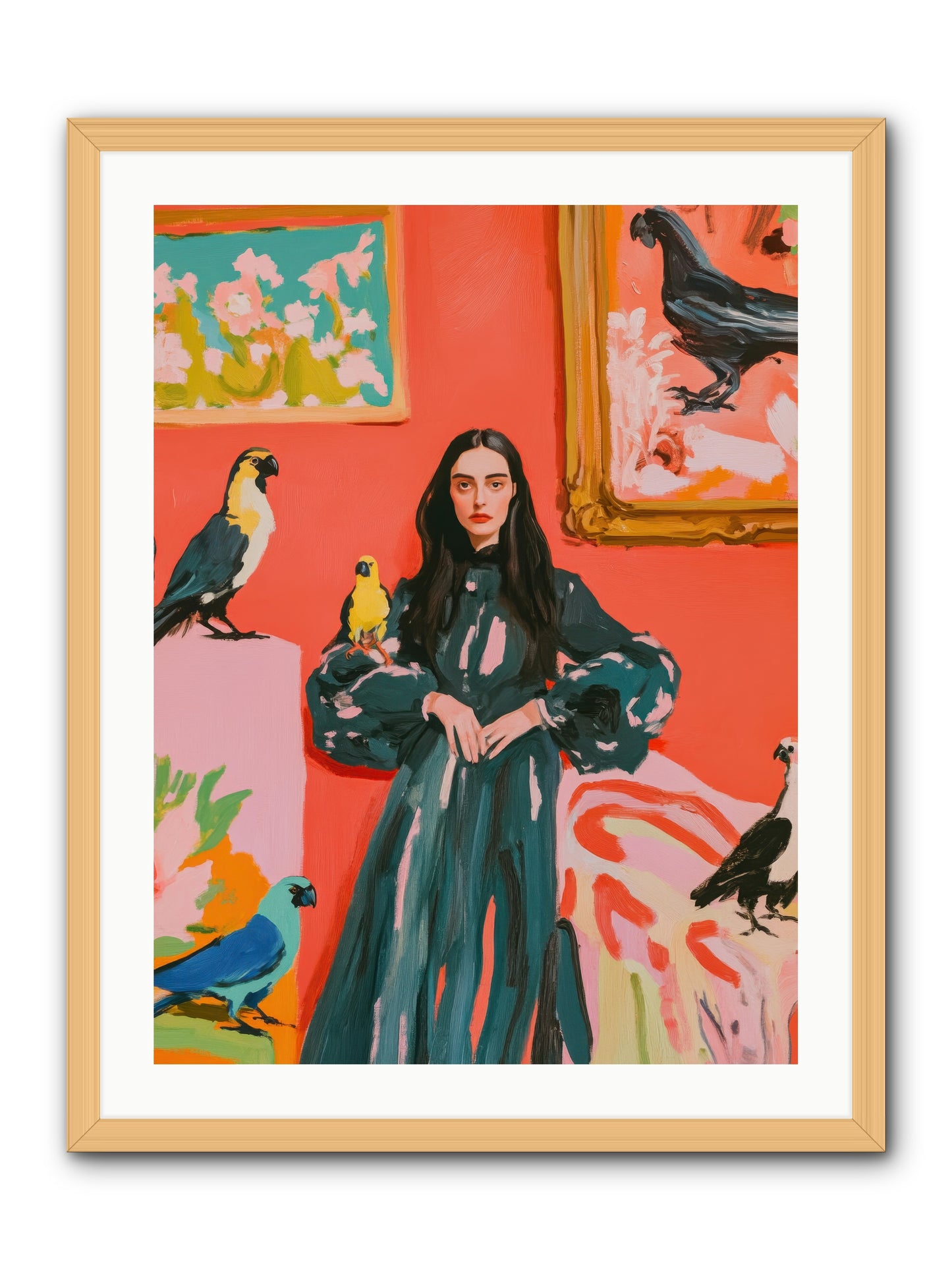 Companions Of The Mind -- Framed Print - Natural 24x32