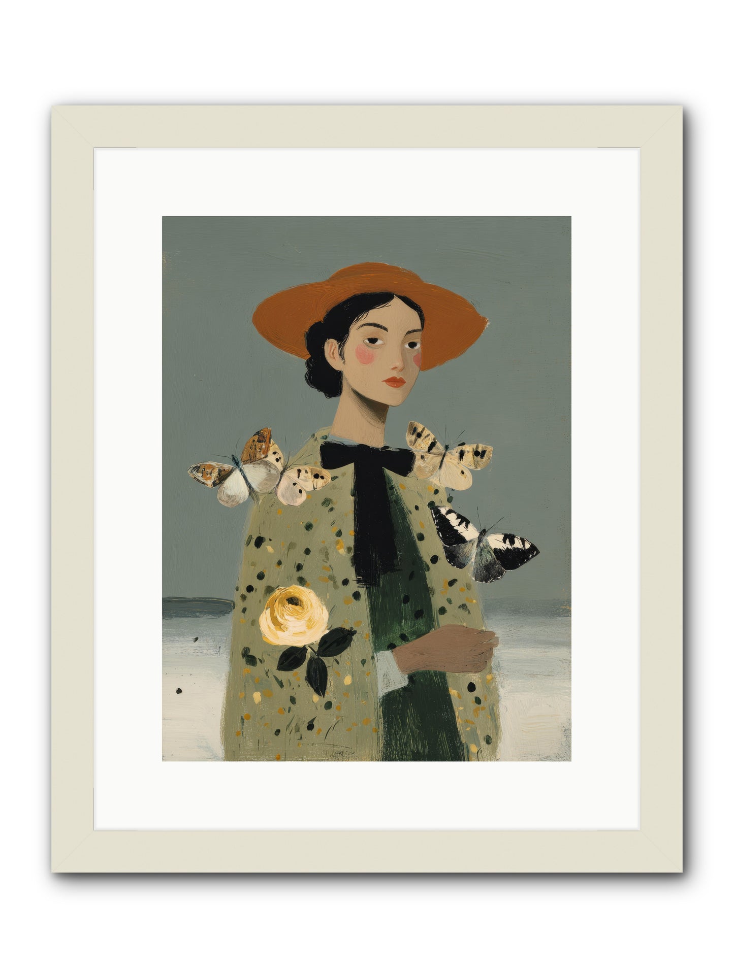 Company of Travelers -- Framed Print - White 12x16