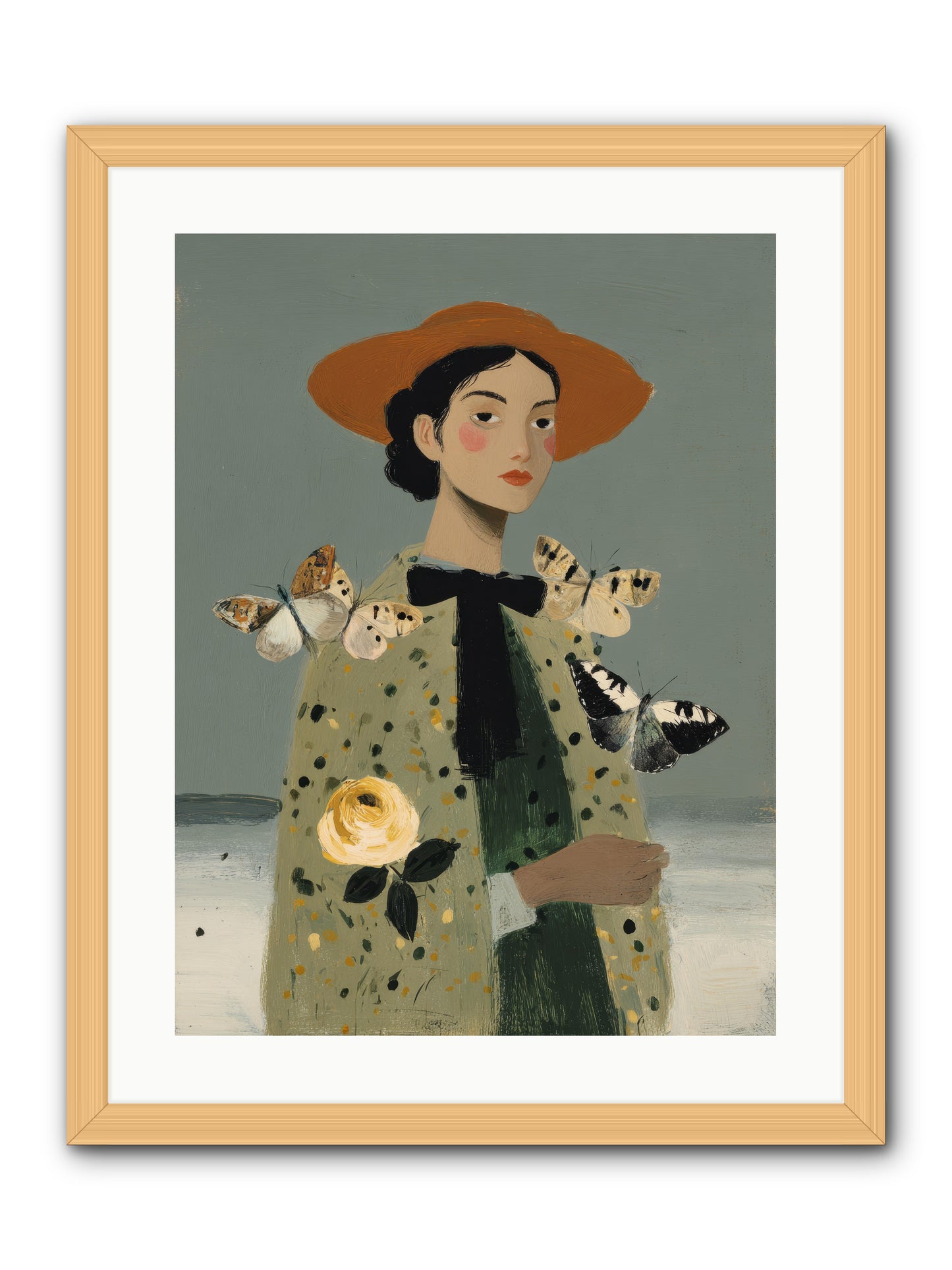 Company of Travelers -- Framed Print - Natural 18x24