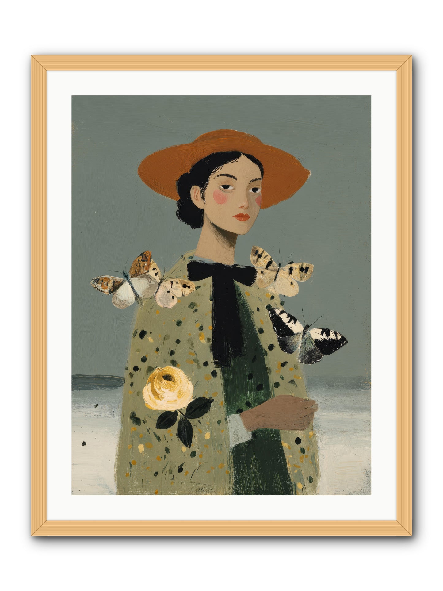 Company of Travelers -- Framed Print - Natural 24x32