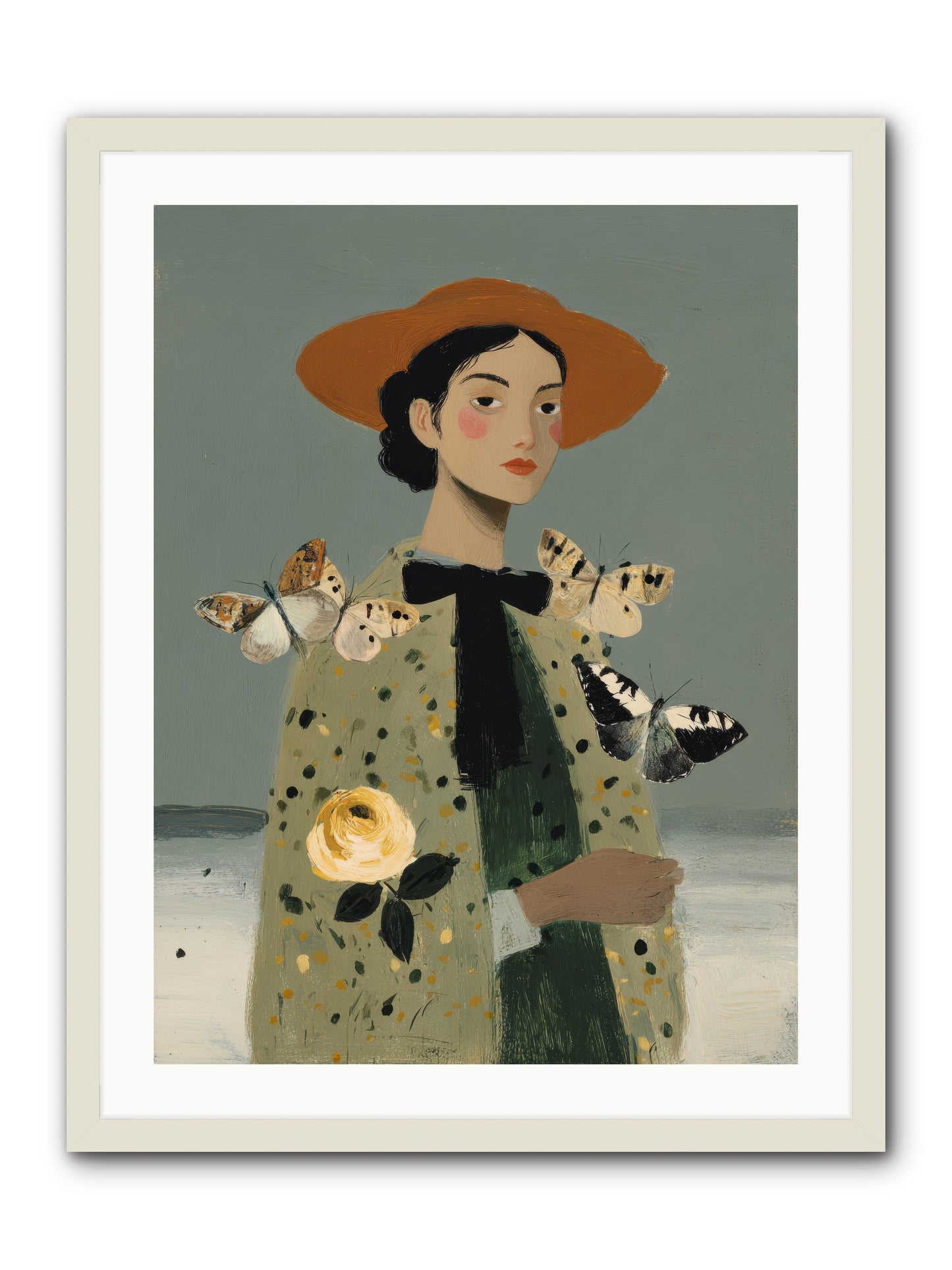 Company of Travelers -- Framed Print - White 24x32