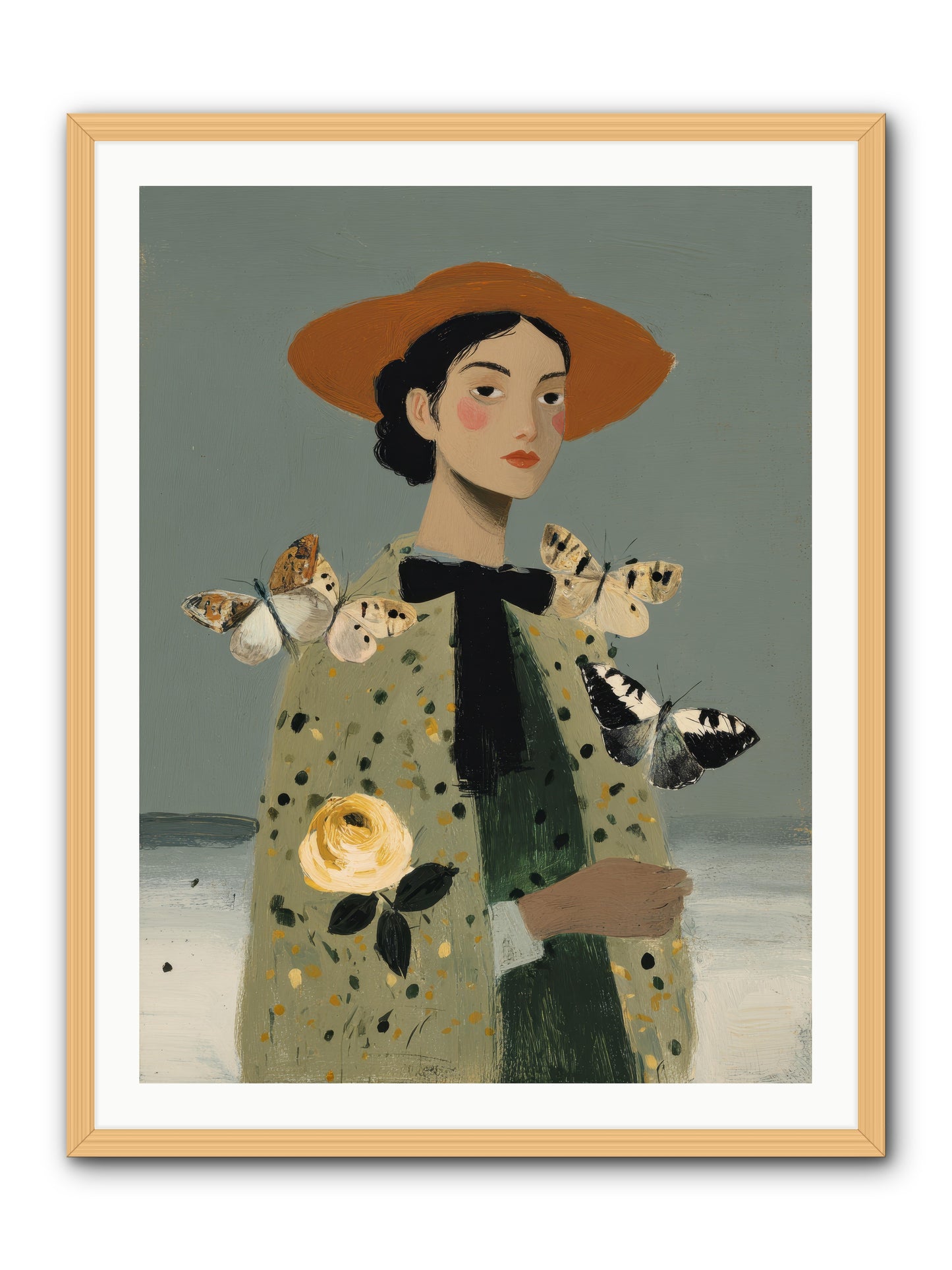 Company of Travelers -- Framed Print - Natural 30x40