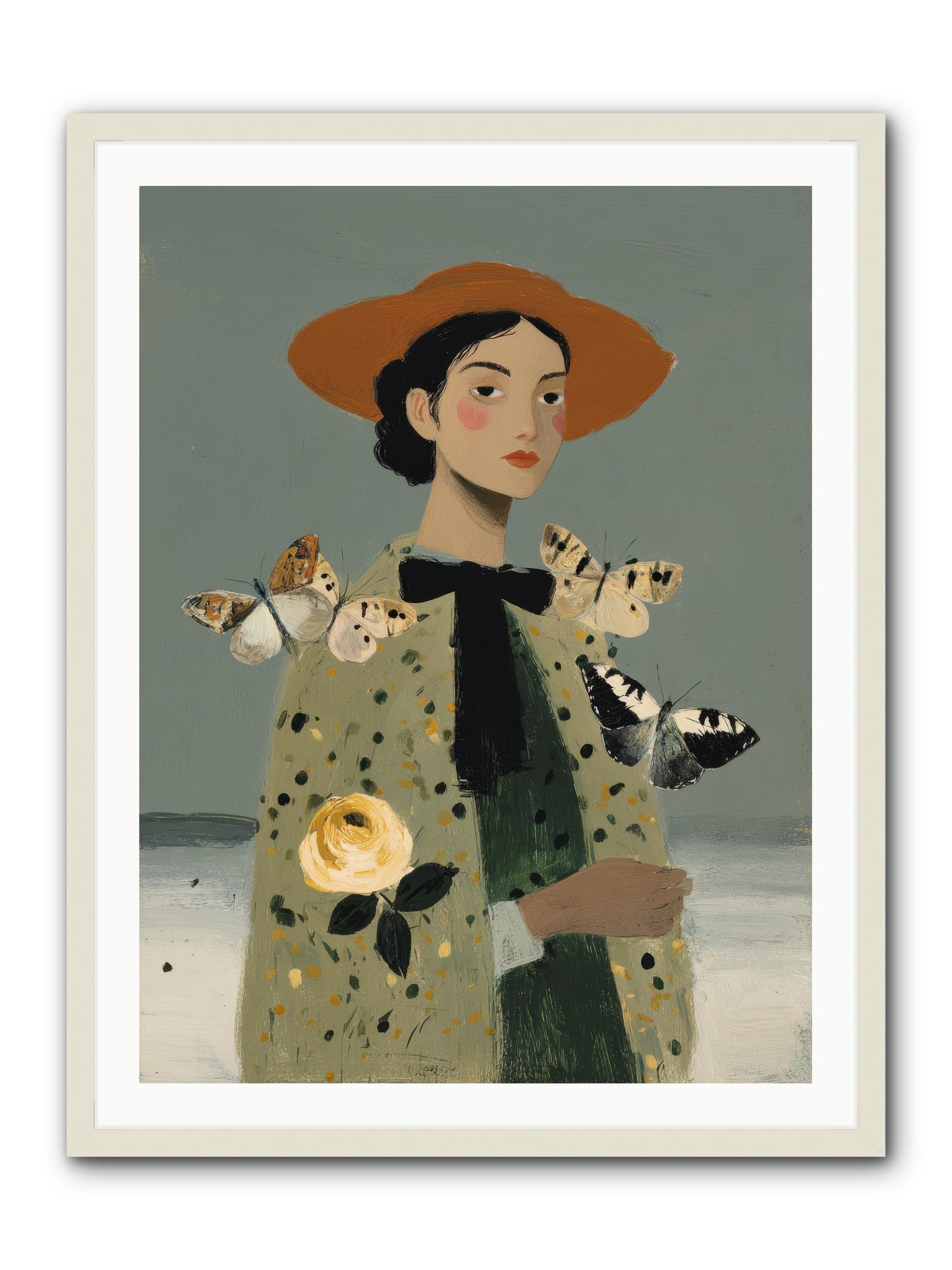 Company of Travelers -- Framed Print - White 30x40
