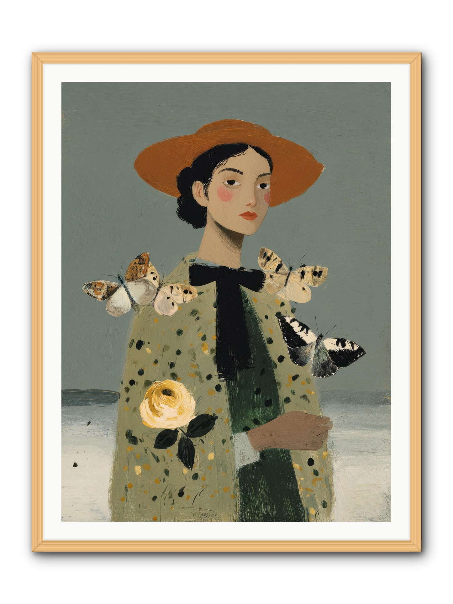 Company of Travelers -- Framed Print - Natural 36x48