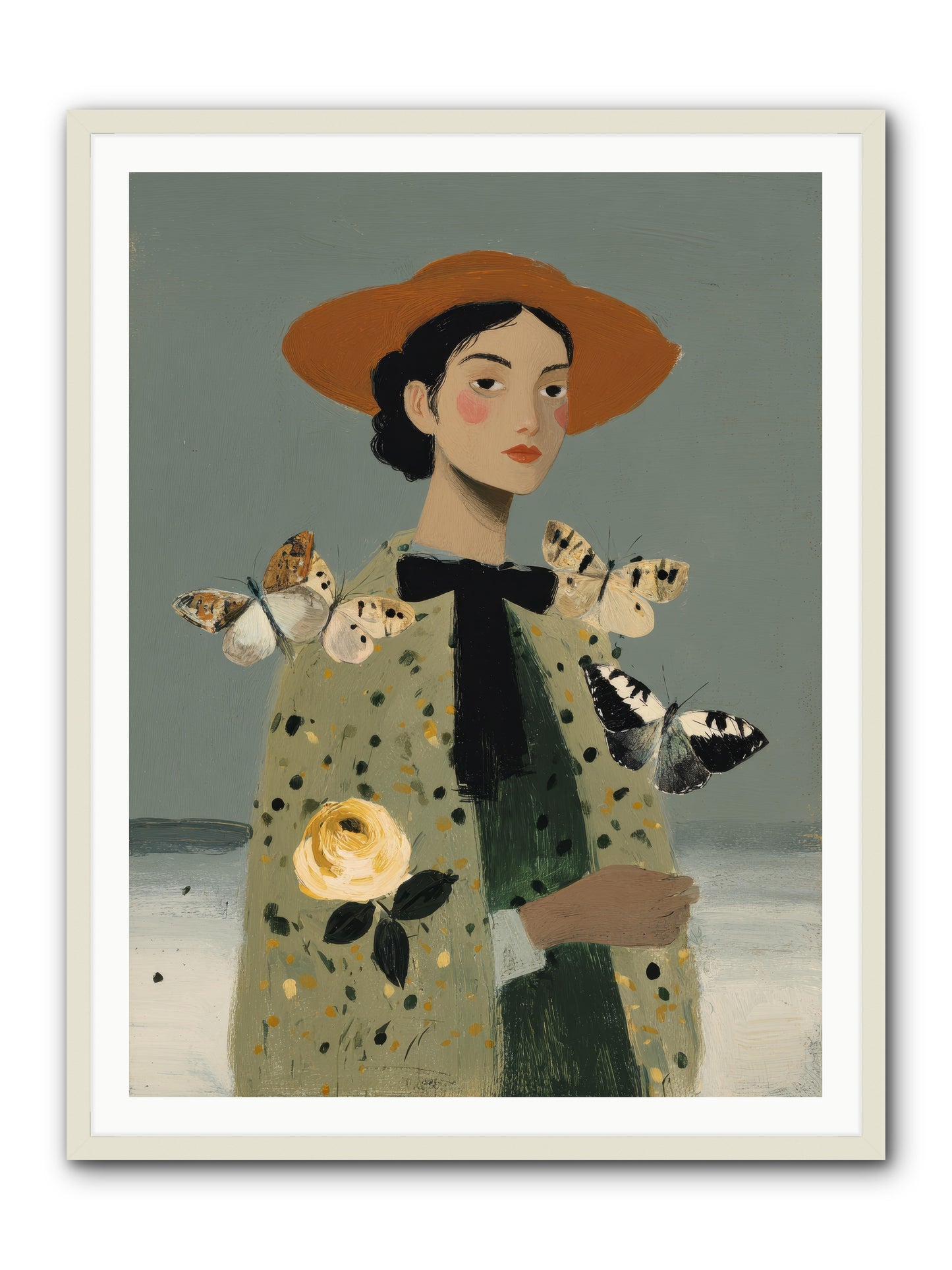 Company of Travelers -- Framed Print - White 36x48
