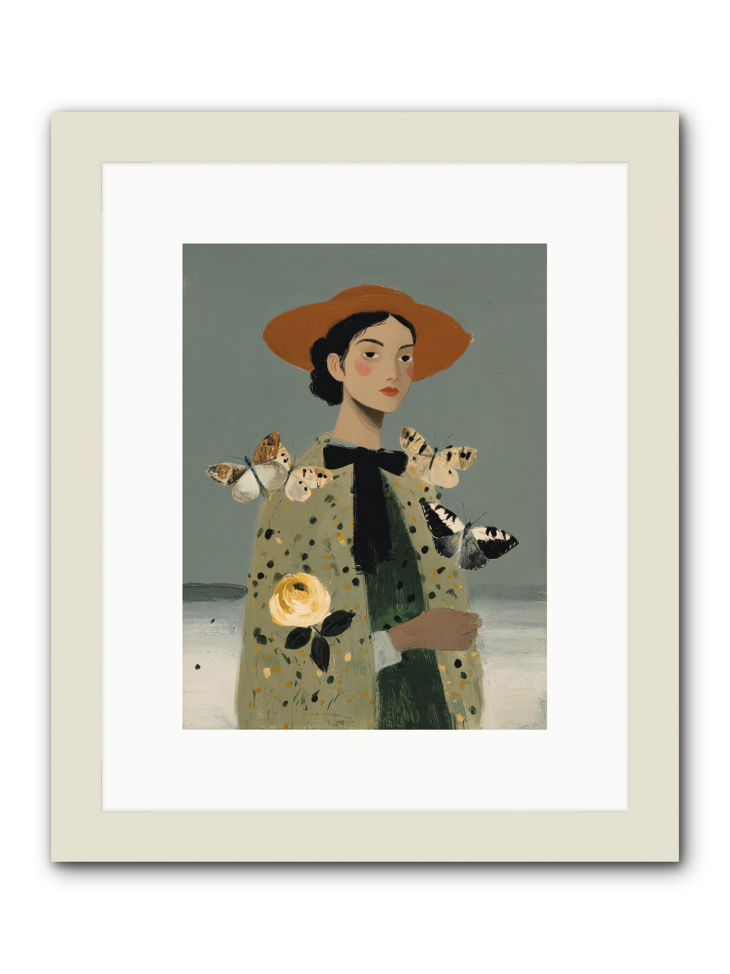 Company of Travelers -- Framed Print - White 9x12