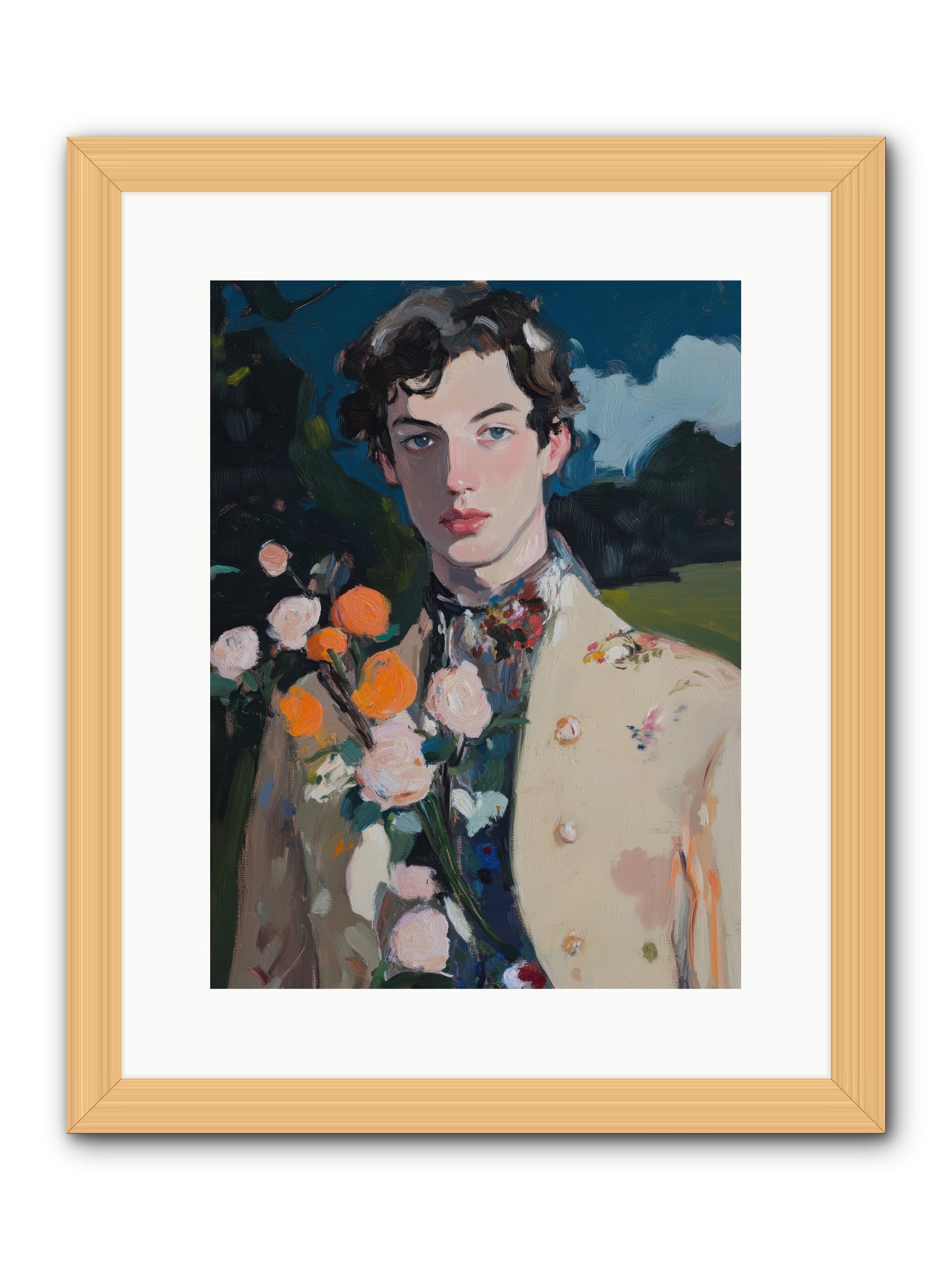 Complete Adoration -- Framed Print - Natural 12x16