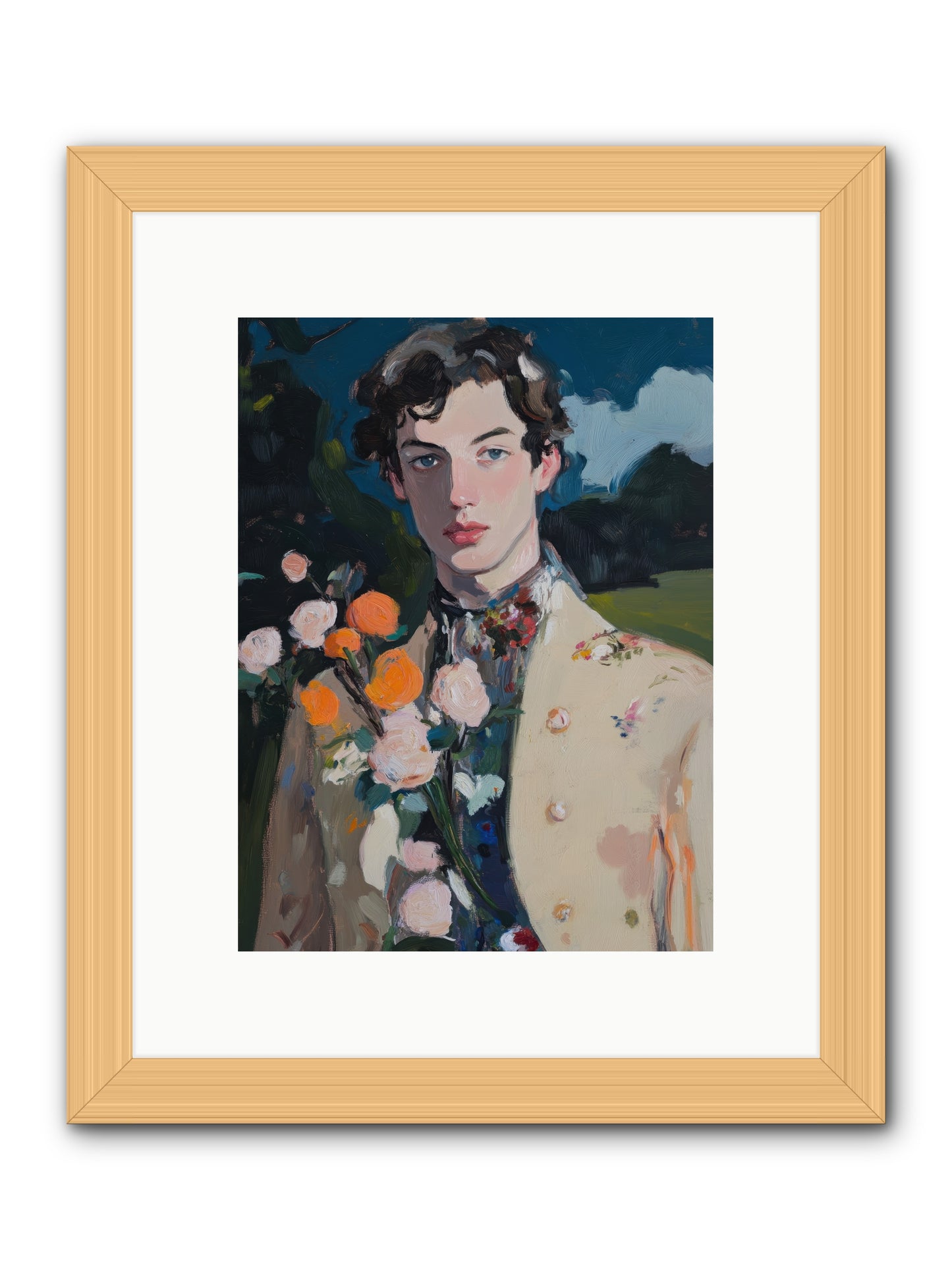 Complete Adoration -- Framed Print - Natural 9x12