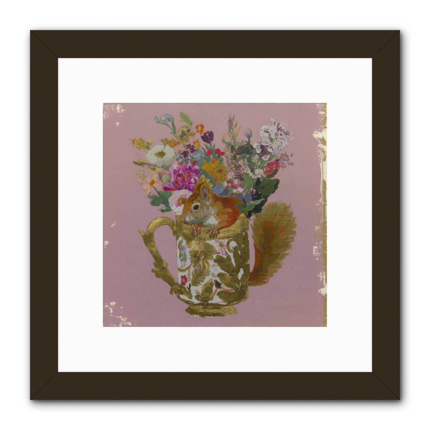 Confessions of the Teacup Court -- Framed Print - Black 10x10