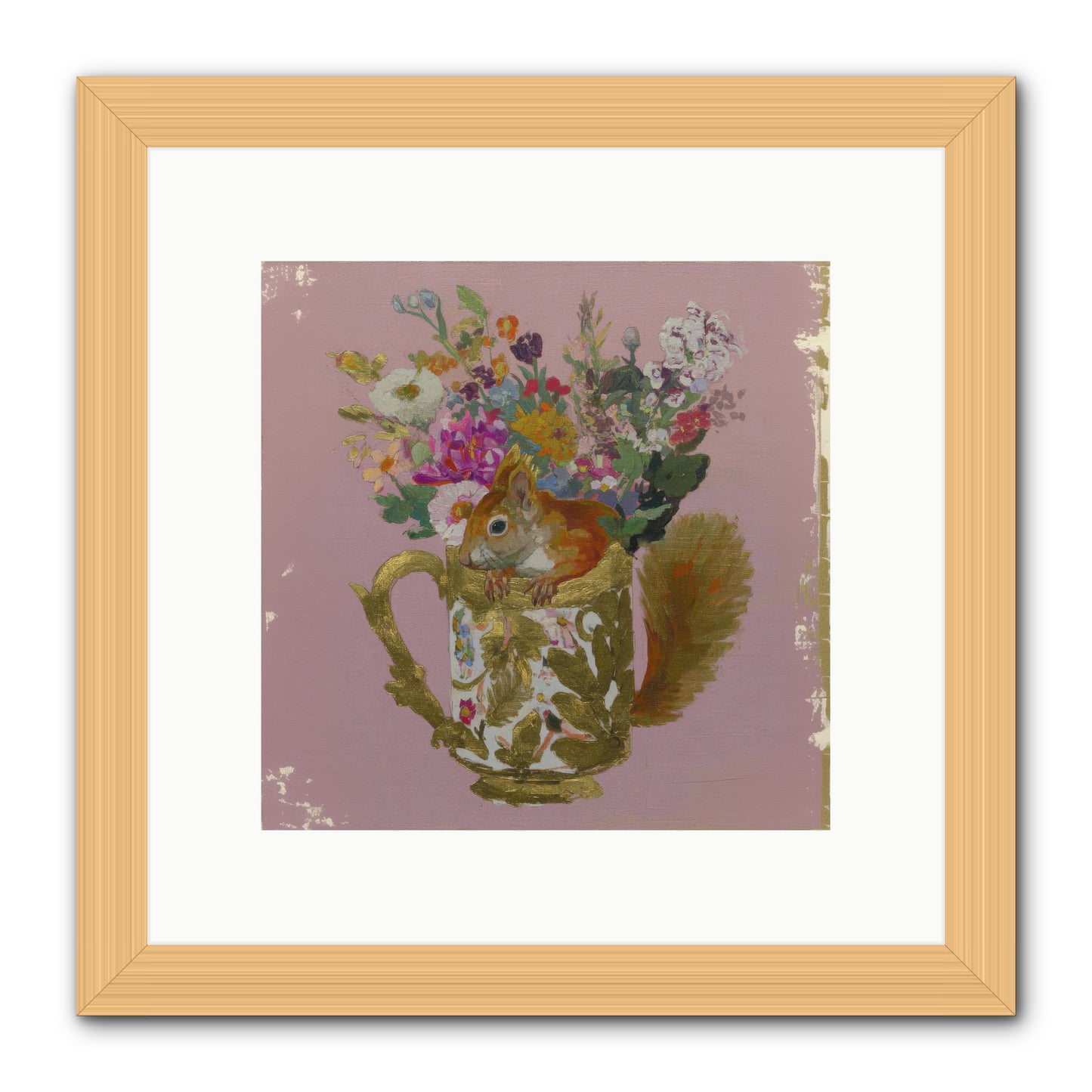 Confessions of the Teacup Court -- Framed Print - Natural 10x10