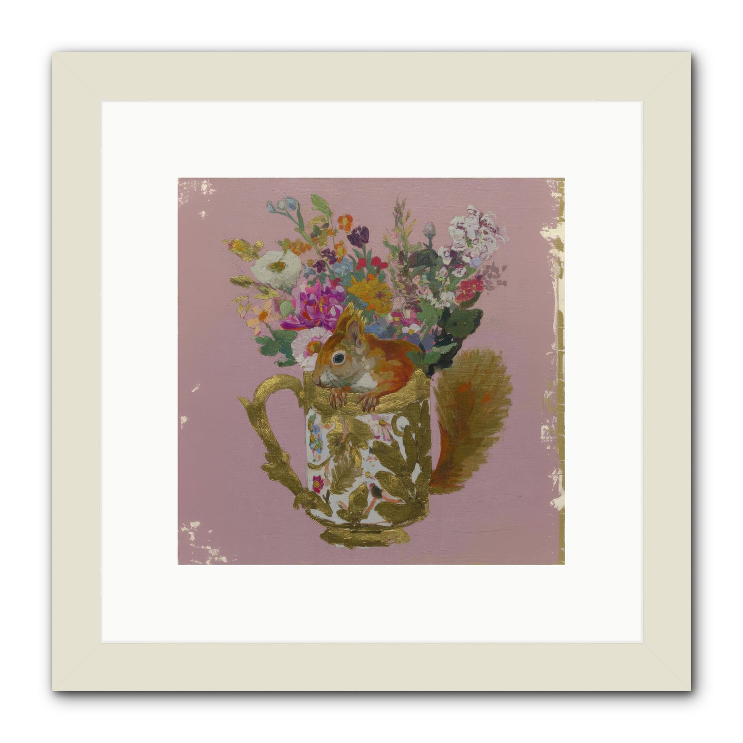 Confessions of the Teacup Court -- Framed Print - White 10x10
