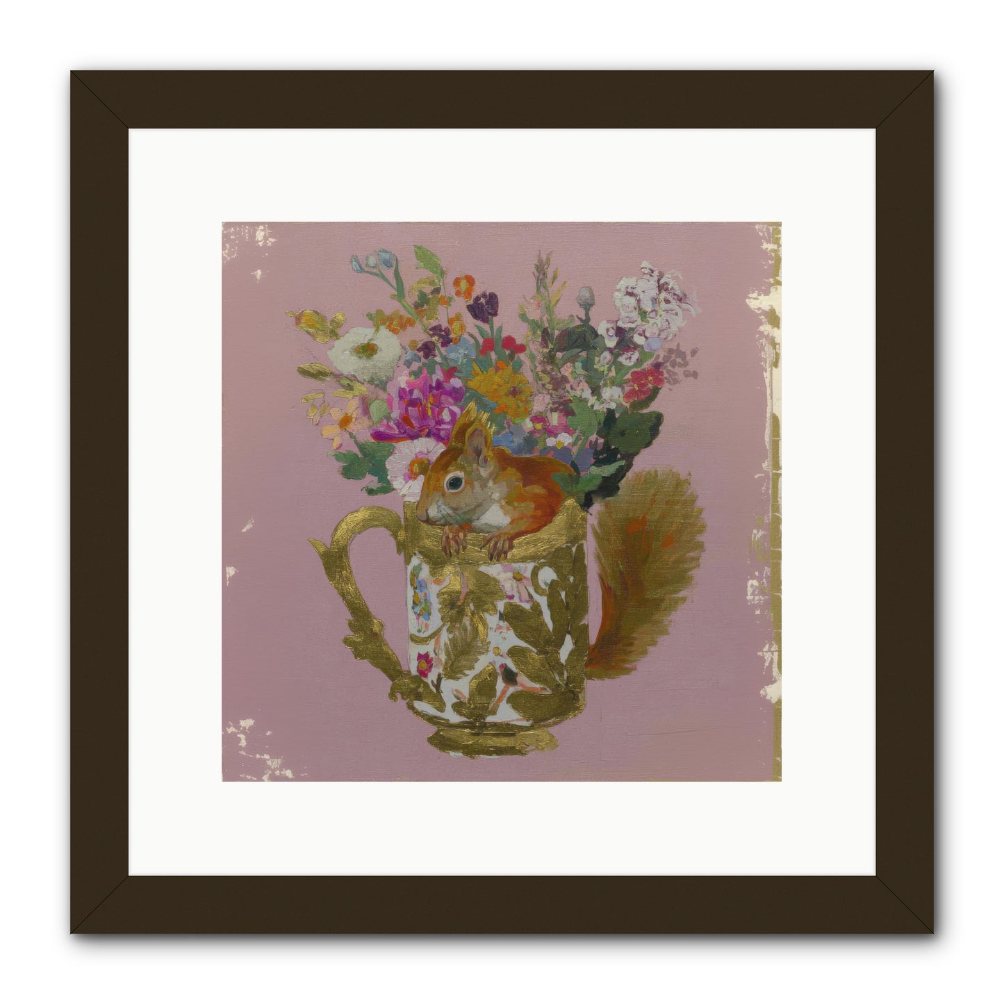 Confessions of the Teacup Court -- Framed Print - Black 12x12