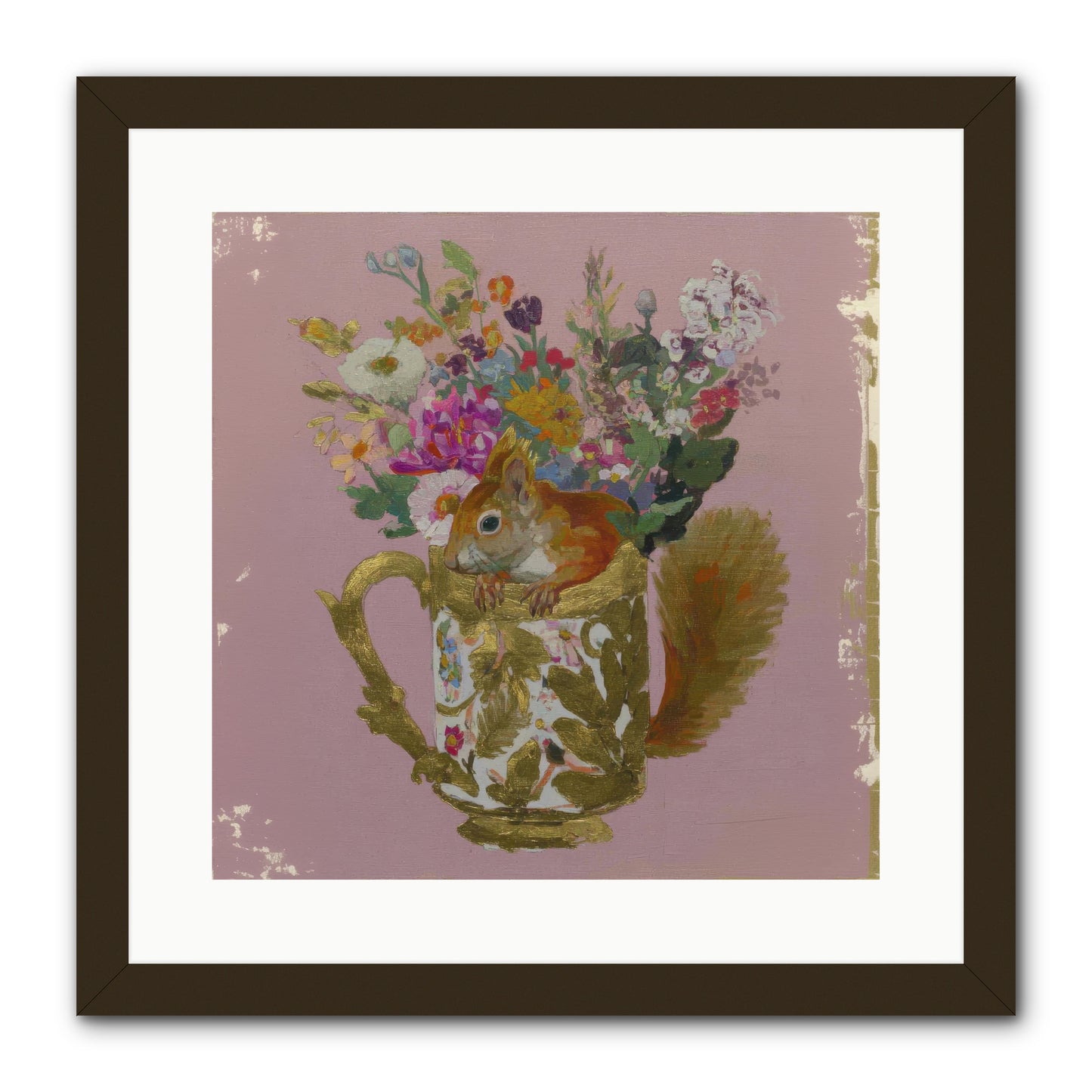 Confessions of the Teacup Court -- Framed Print - Black 16x16
