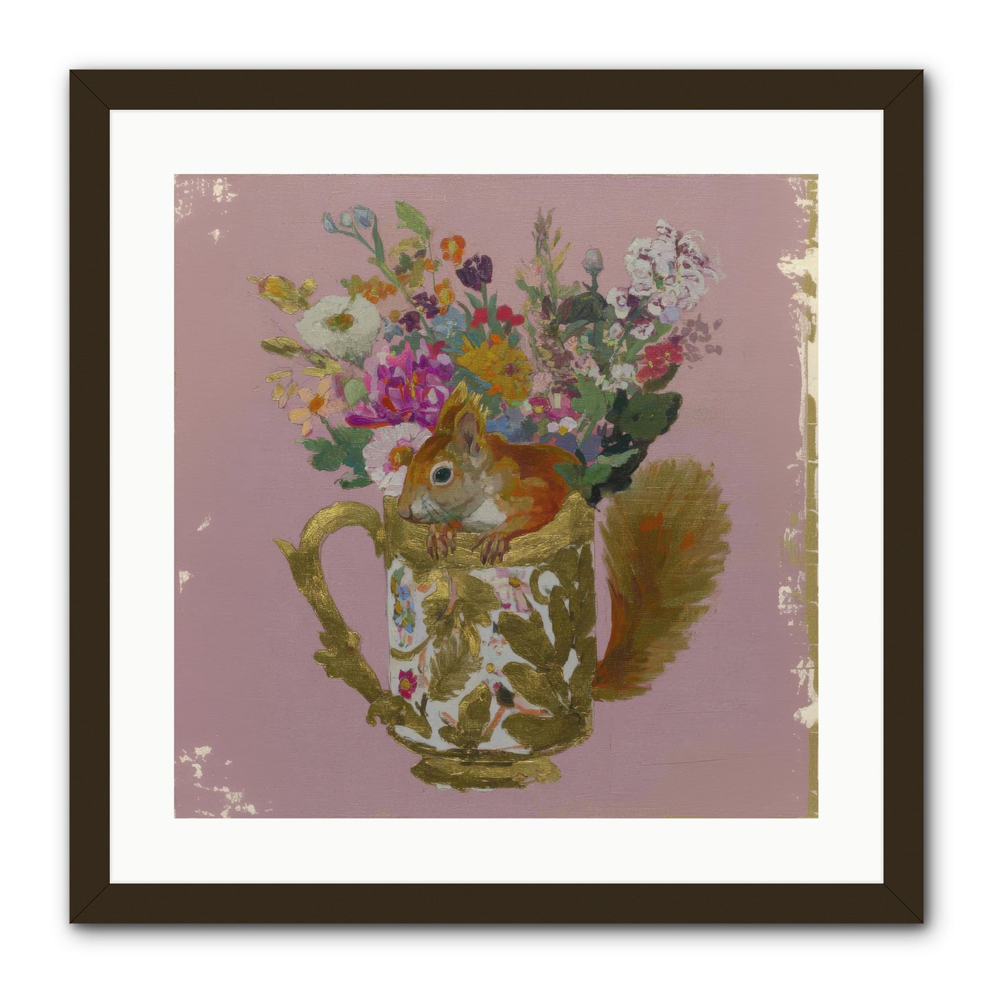 Confessions of the Teacup Court -- Framed Print - Black 20x20