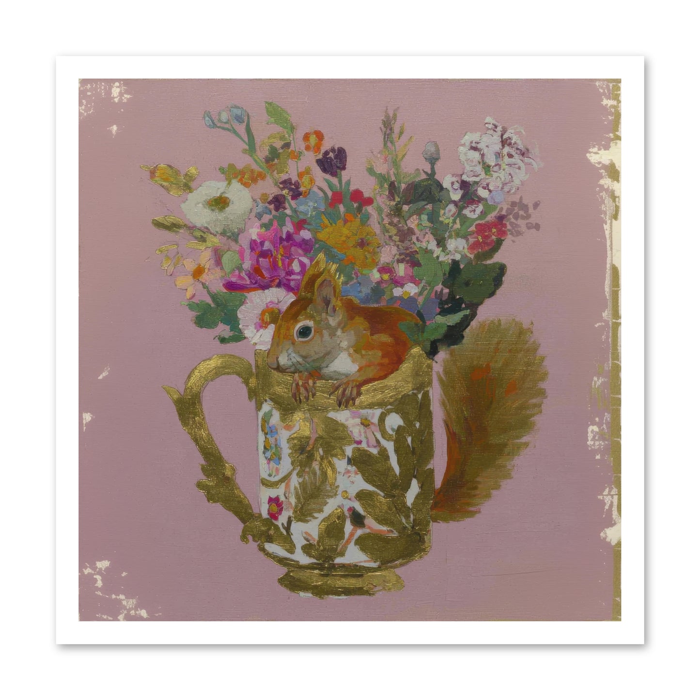 Confessions of the Teacup Court -- Loose Canvas Print 24x24