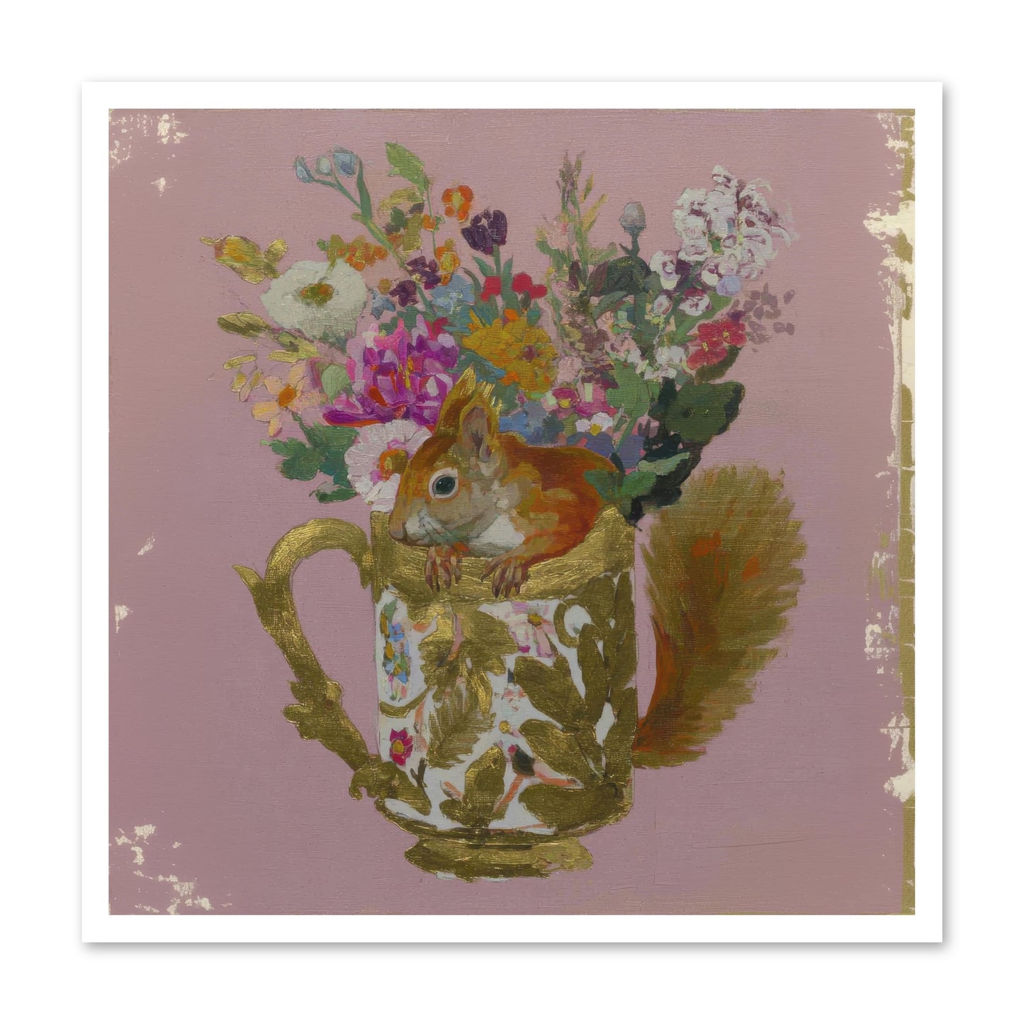 Confessions of the Teacup Court -- Loose Canvas Print 30x30