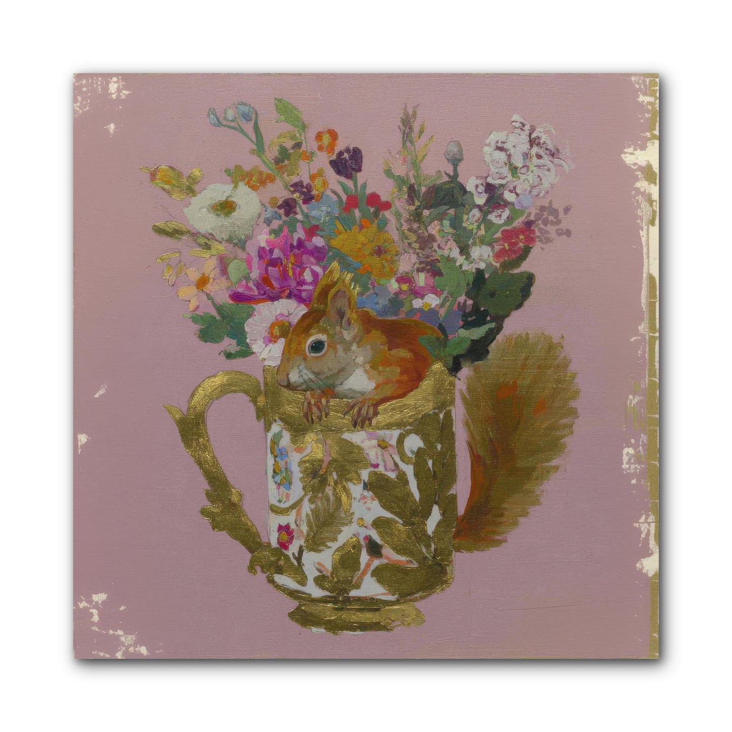 Confessions of the Teacup Court -- Wrapped Canvas 10x10
