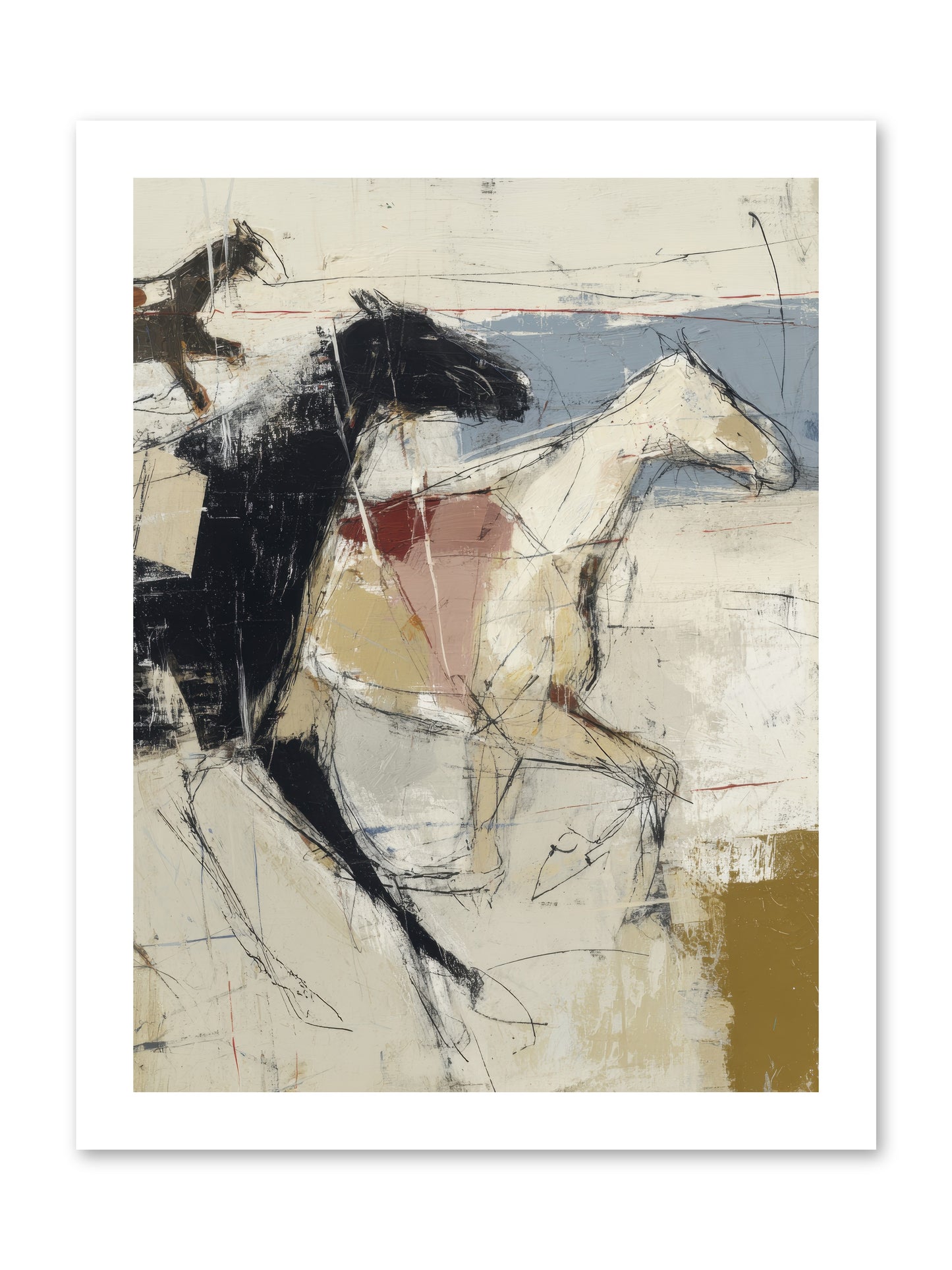 Contemplated -- Loose Canvas Print 12x16