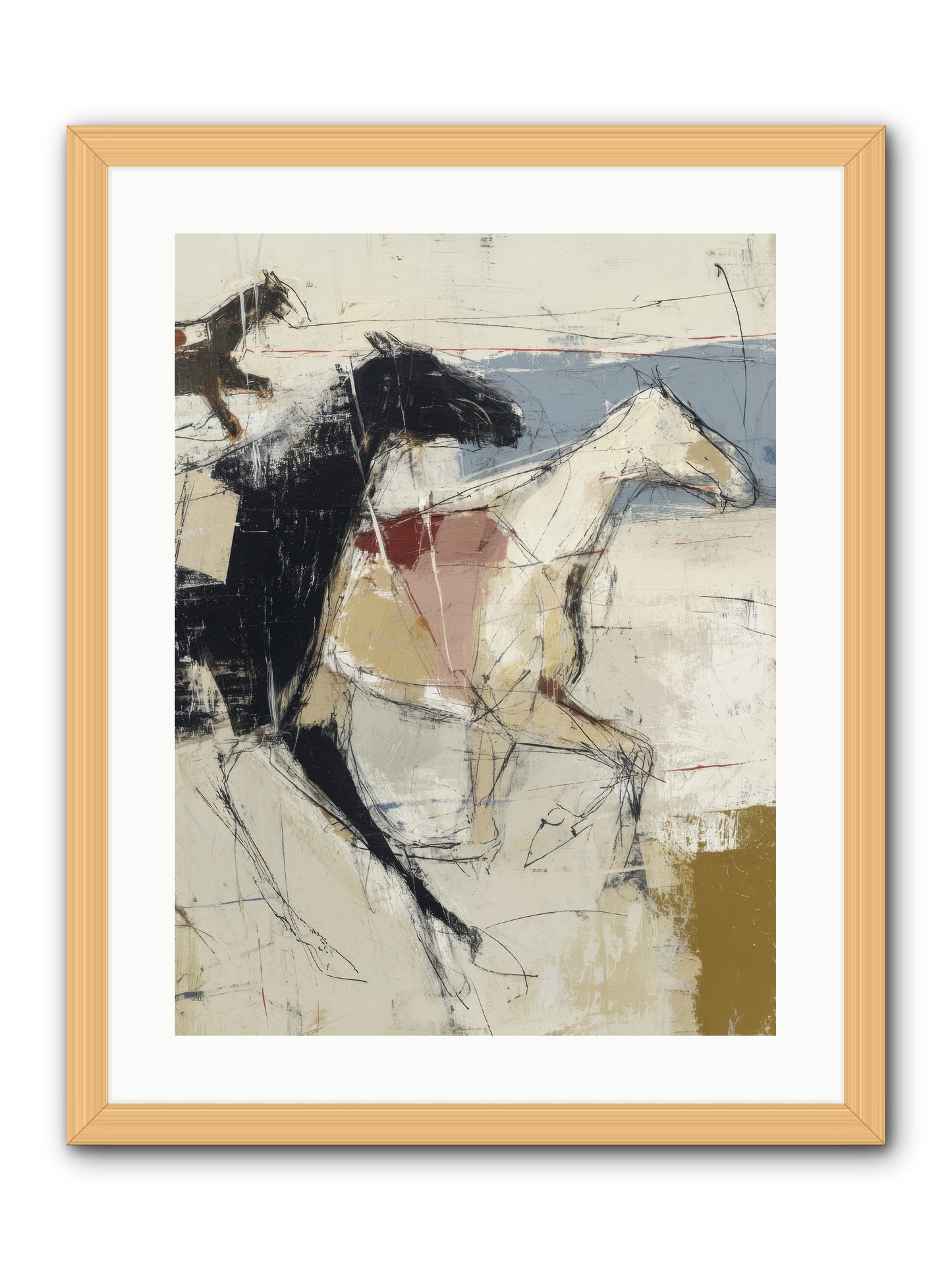 Contemplated -- Framed Print - Natural 18x24