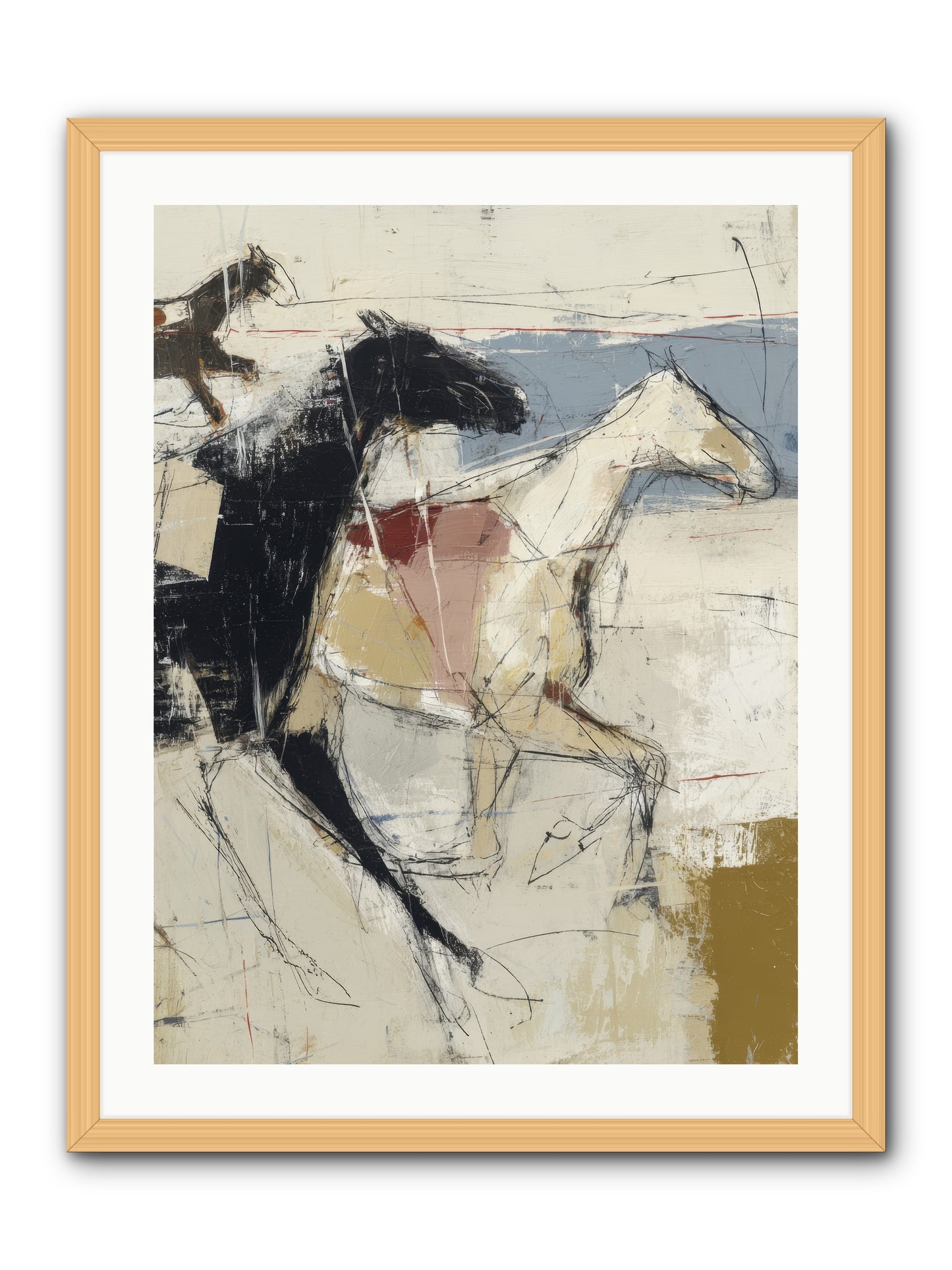 Contemplated -- Framed Print - Natural 24x32