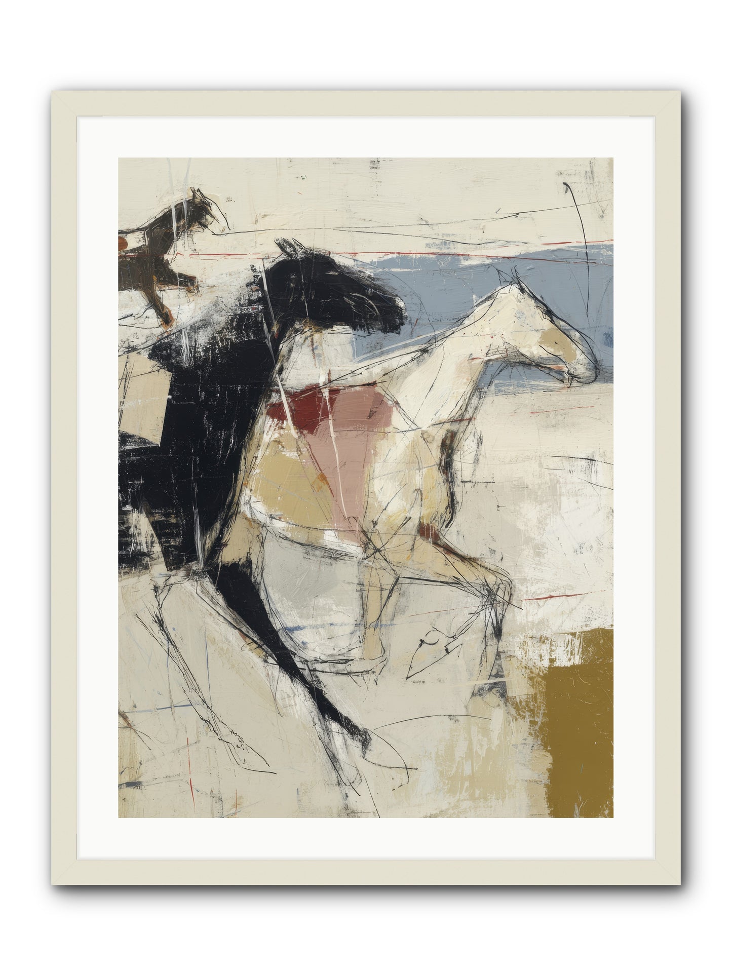 Contemplated -- Framed Print - White 24x32