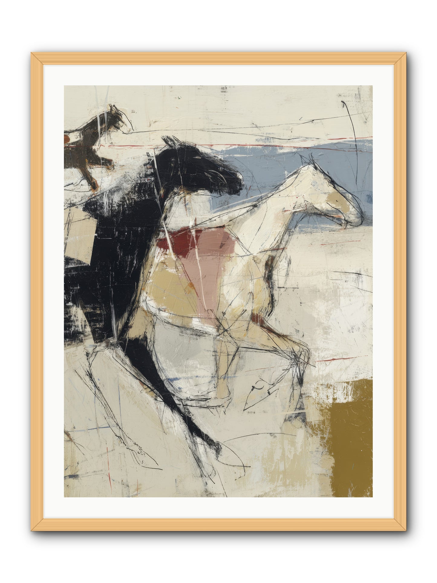 Contemplated -- Framed Print - Natural 30x40