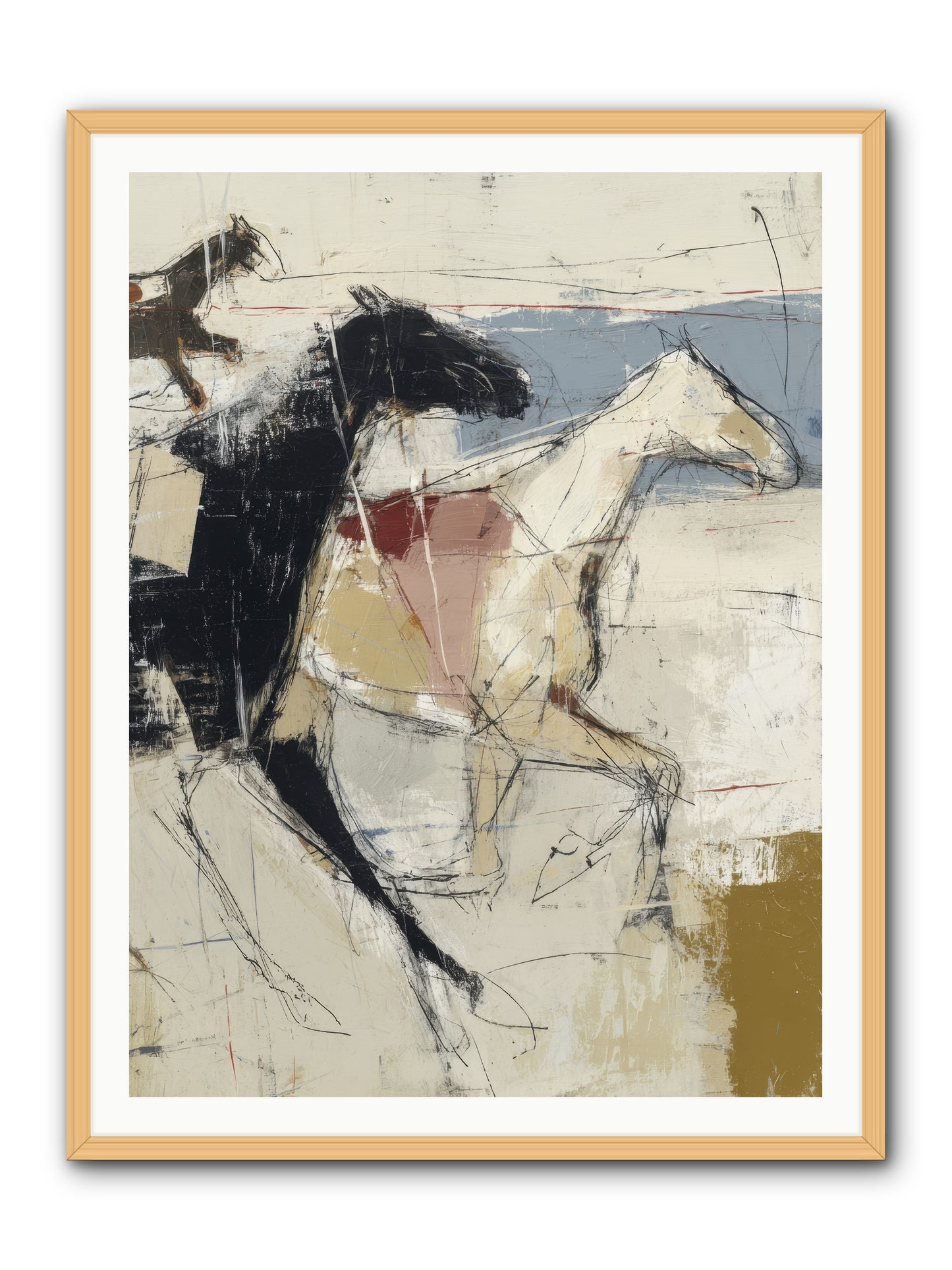 Contemplated -- Framed Print - Natural 36x48