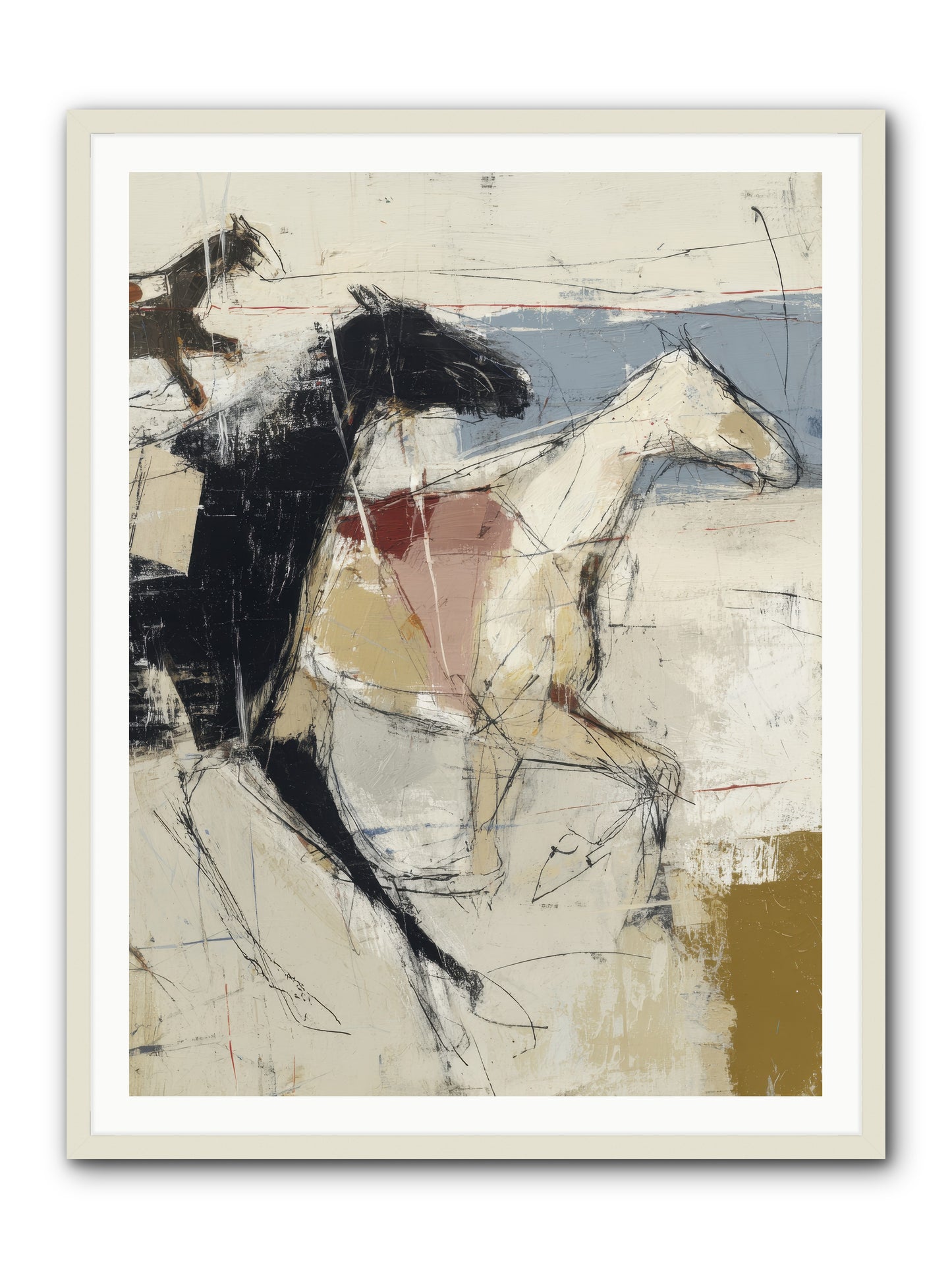 Contemplated -- Framed Print - White 36x48