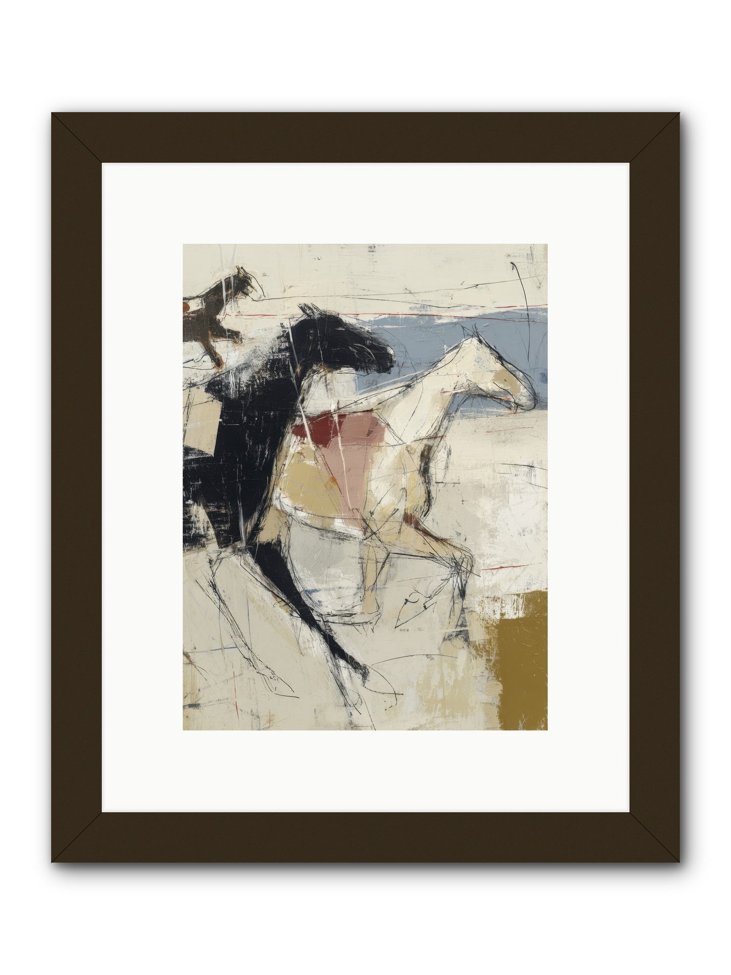 Contemplated -- Framed Print - Black 9x12